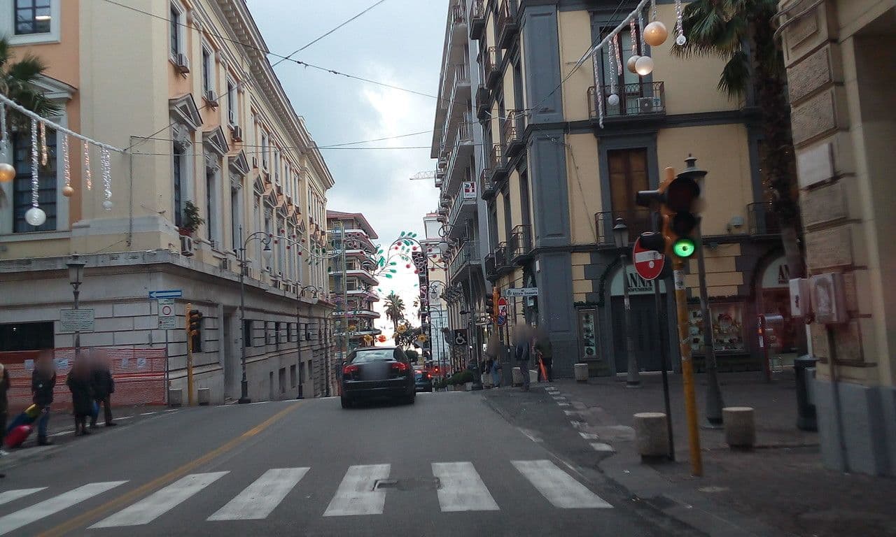 Street view near Hotel Montestella 1914, Salerno — © giosa94 (CC BY-SA · Mapillary)