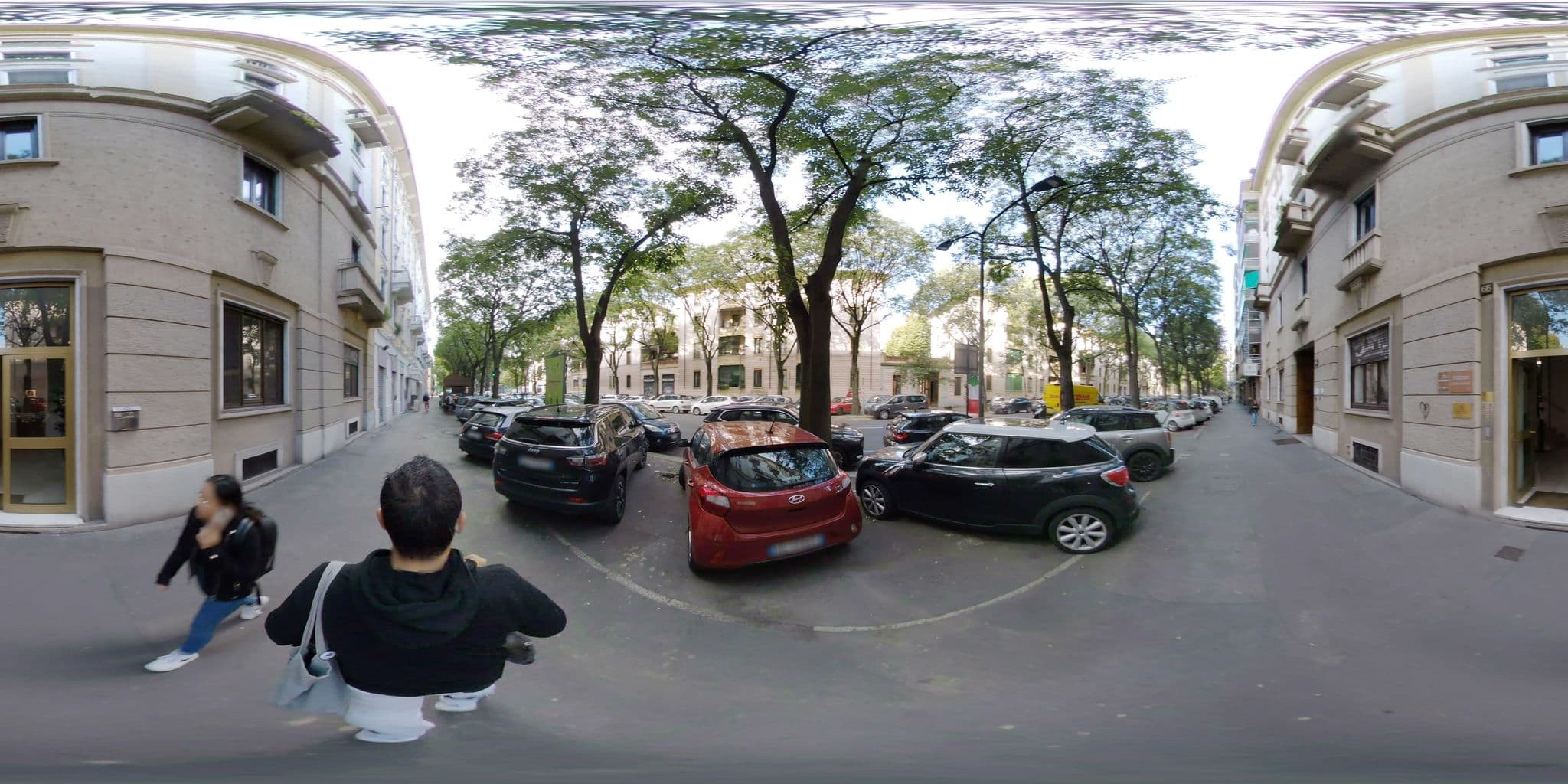 Street view near Pattini Guesthouse, Brera