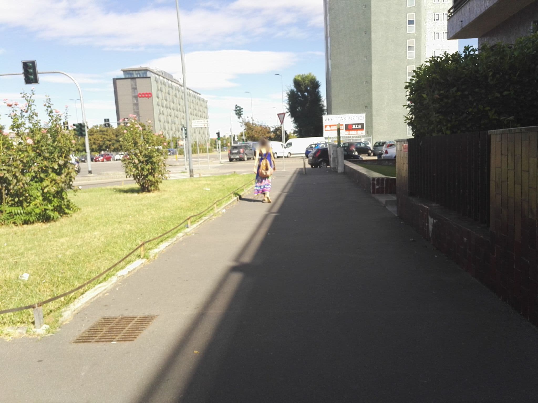Street view near Plus Welcome Milano, Milan — © marcuscalabresus (CC BY-SA · Mapillary)