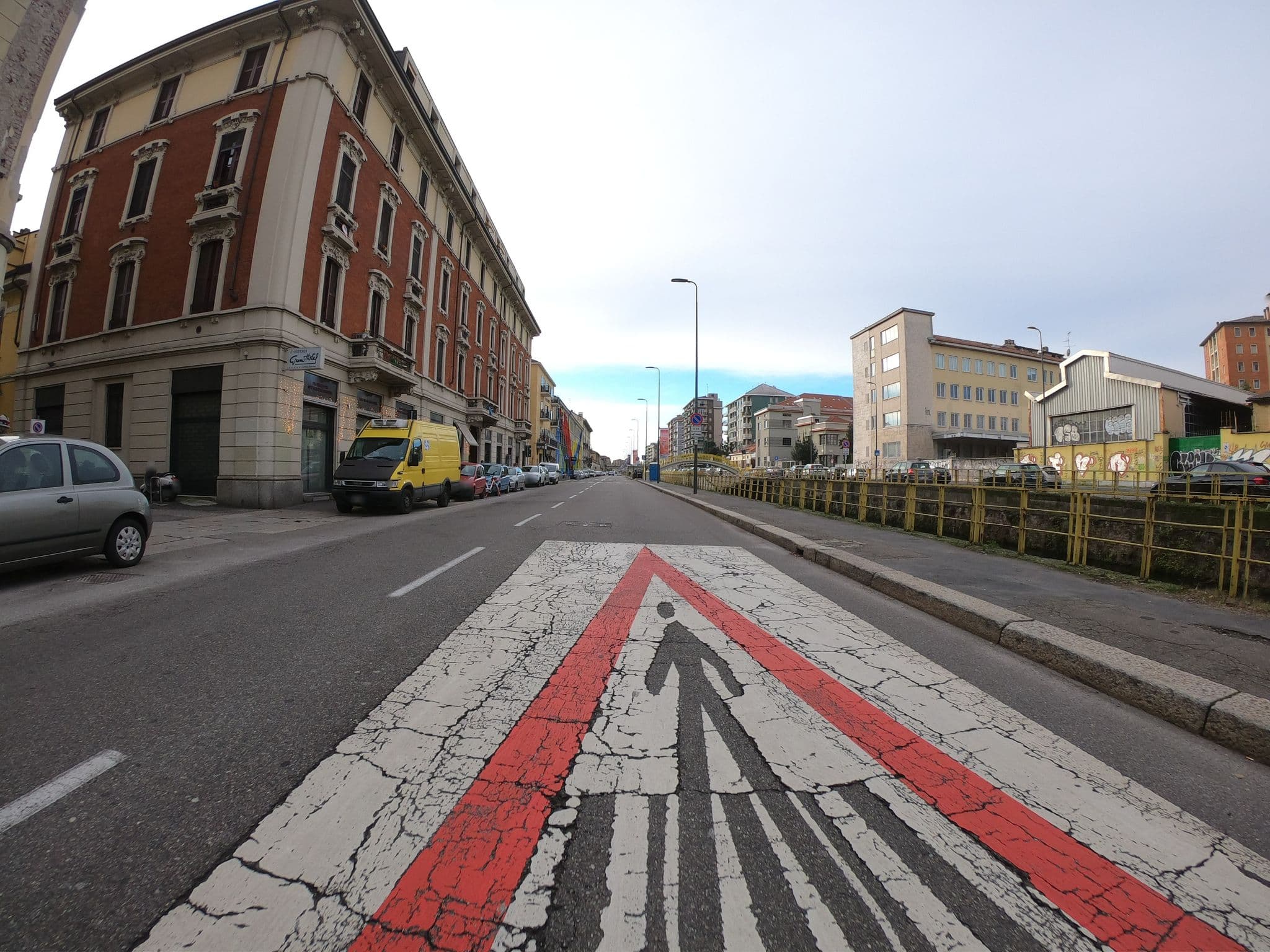 Street view near Hotel Mercurio, Milan