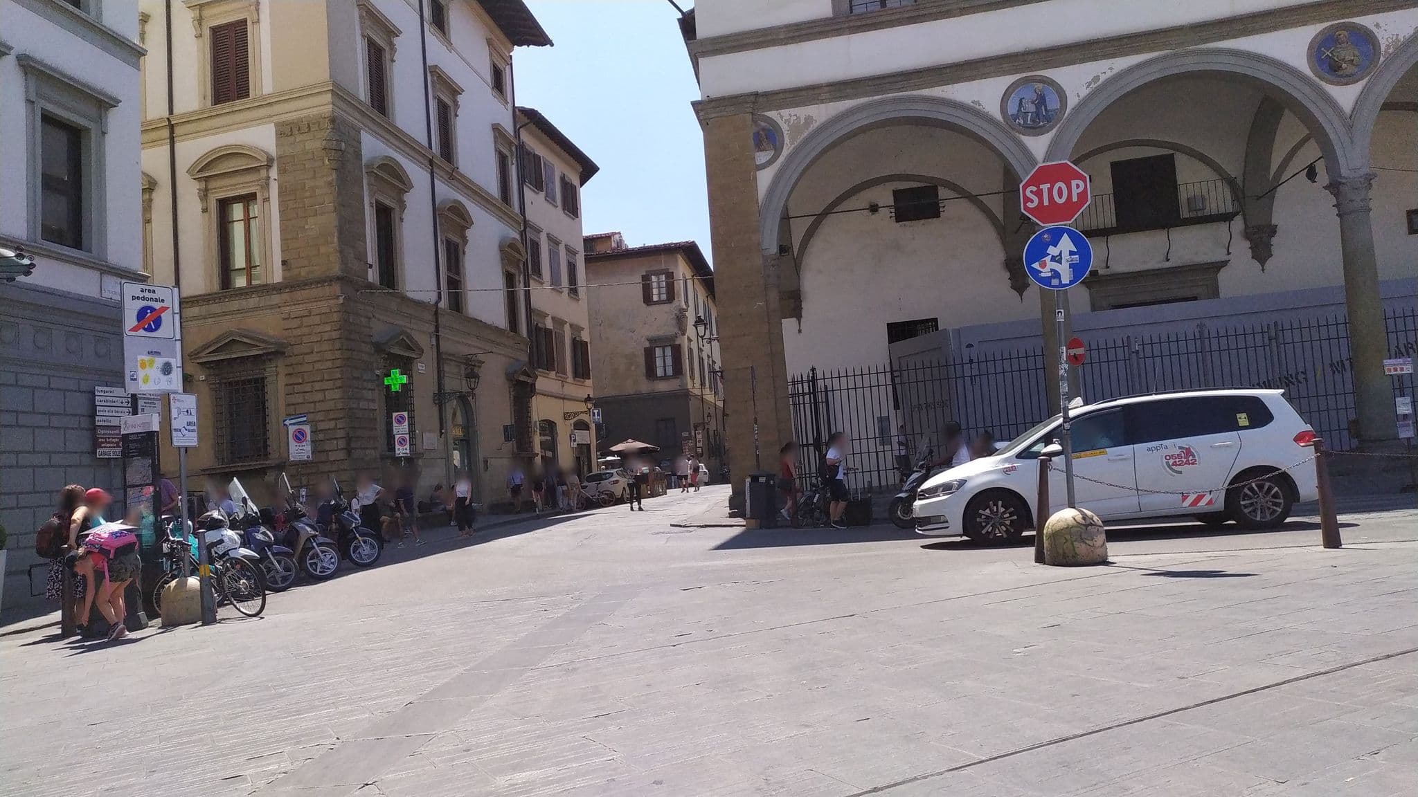 Street view near Hotel Roma, Florence