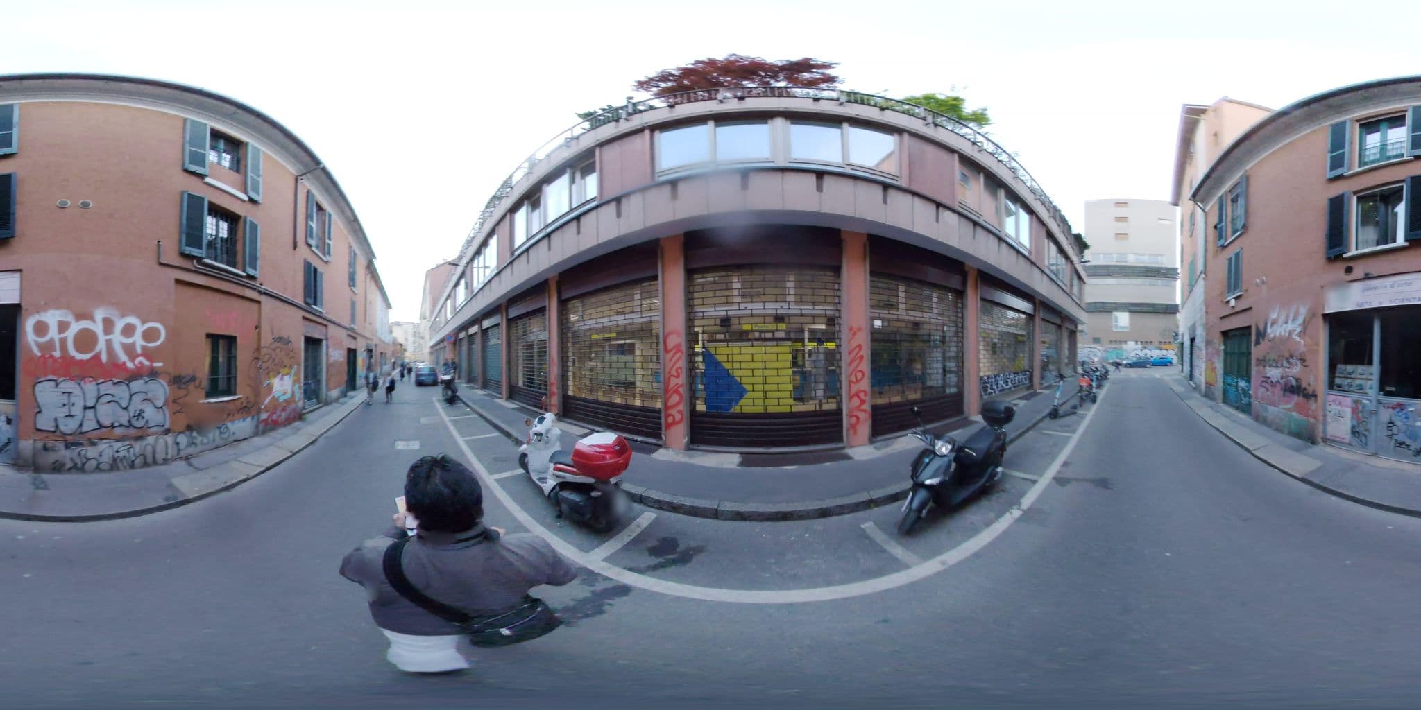 Street view near Homing, Milan