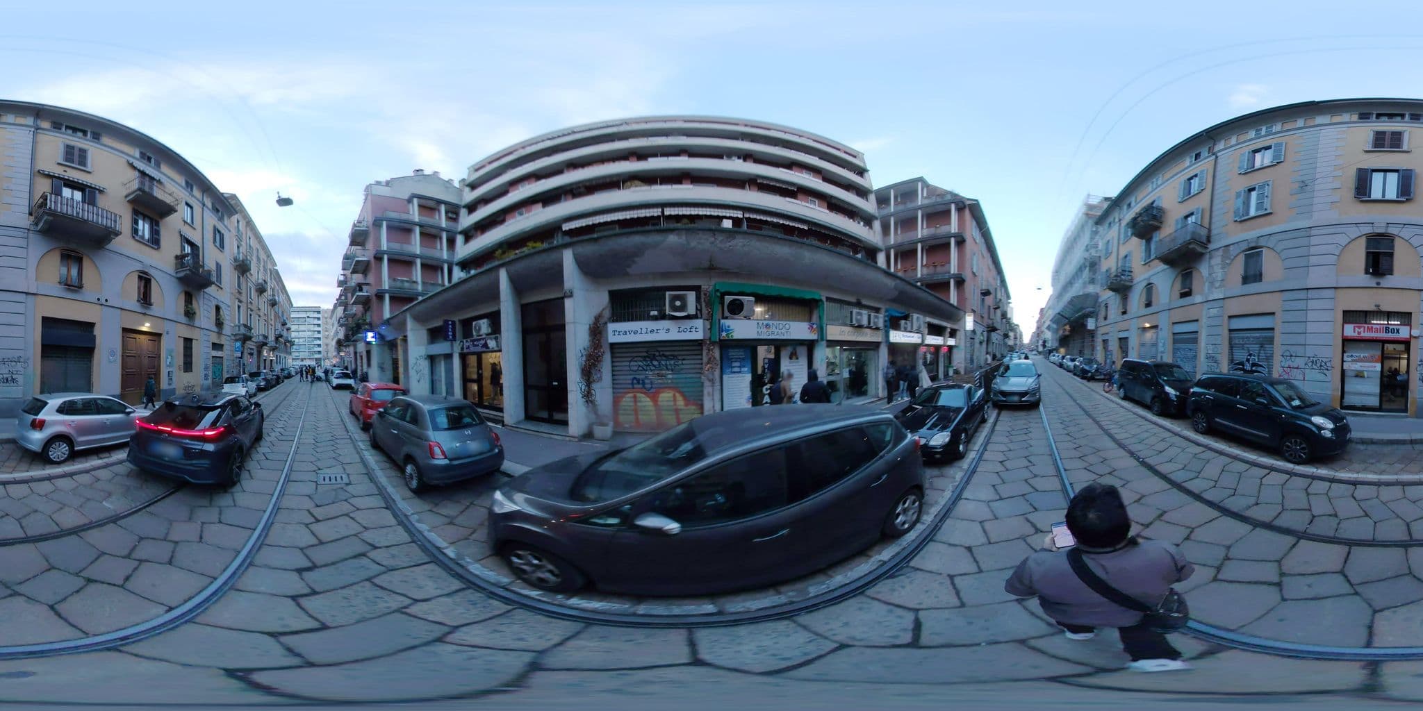 Street view near Traveller's Loft, Milan — © mapconcierge (CC BY-SA · Mapillary)