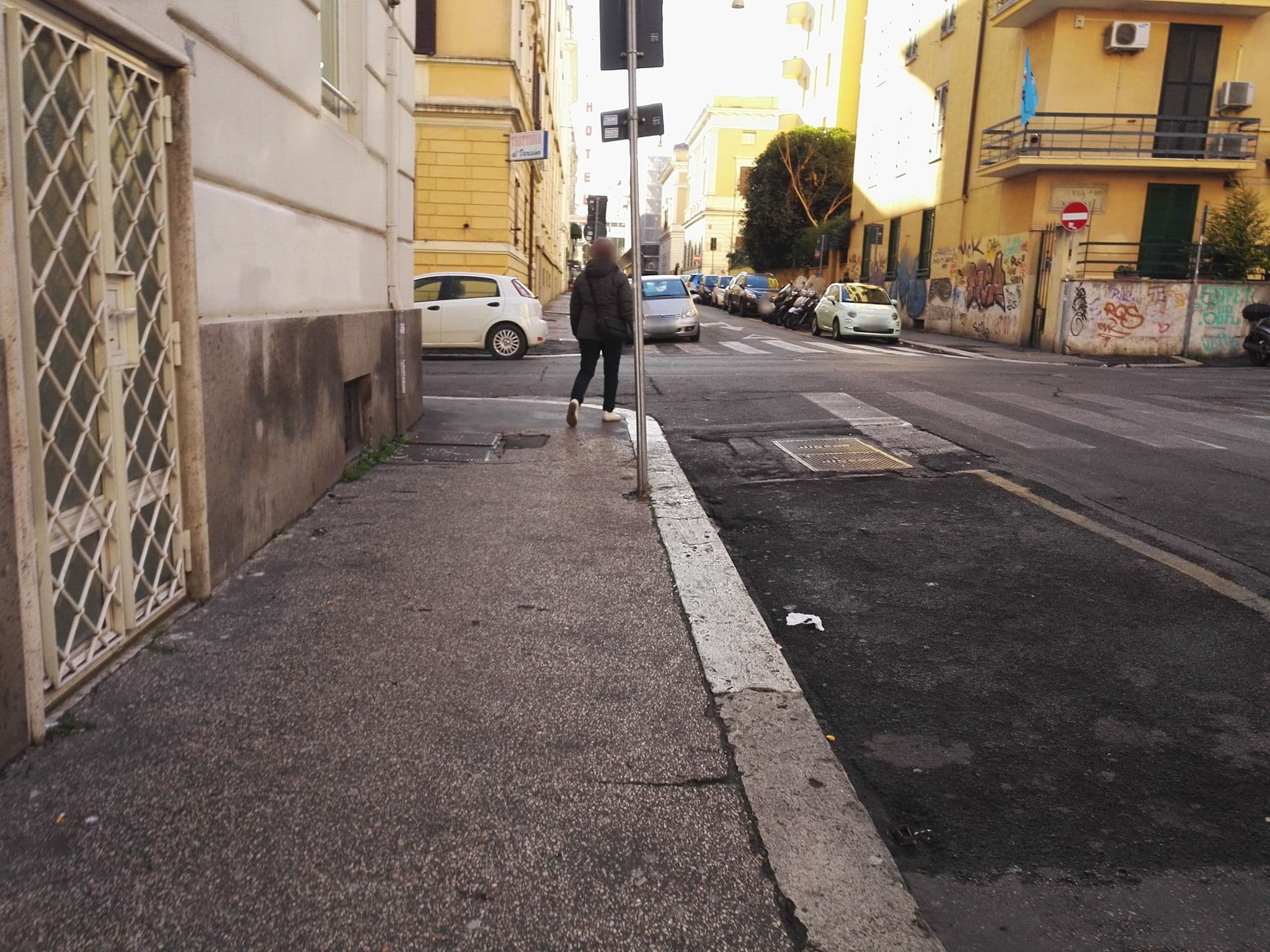 Street view near Leonardo Boutique Hotel Rome Termini, Castro Pretorio — © marcuscalabresus (CC BY-SA · Mapillary)