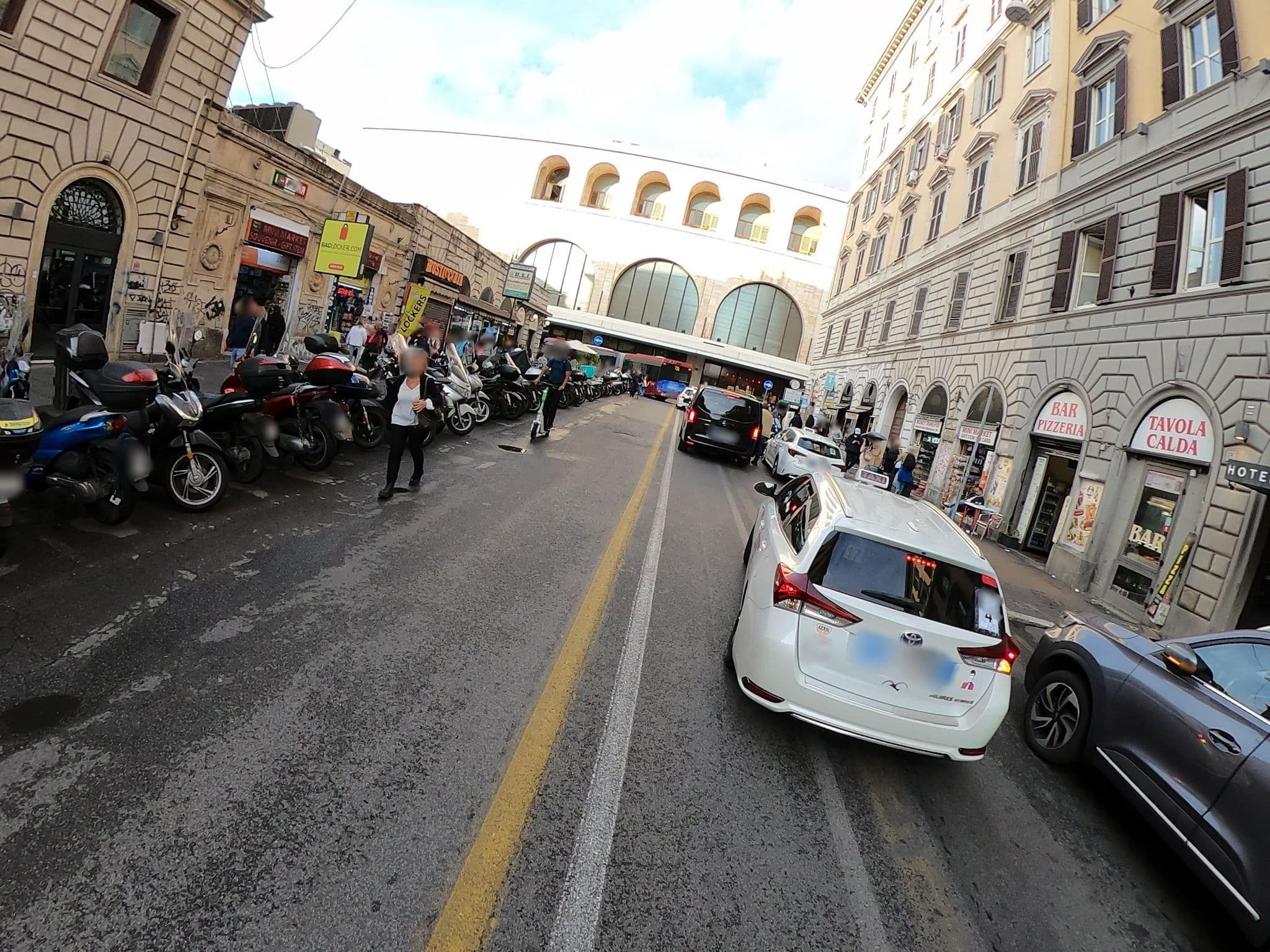 Street view near Hotel Gioberti, Monti