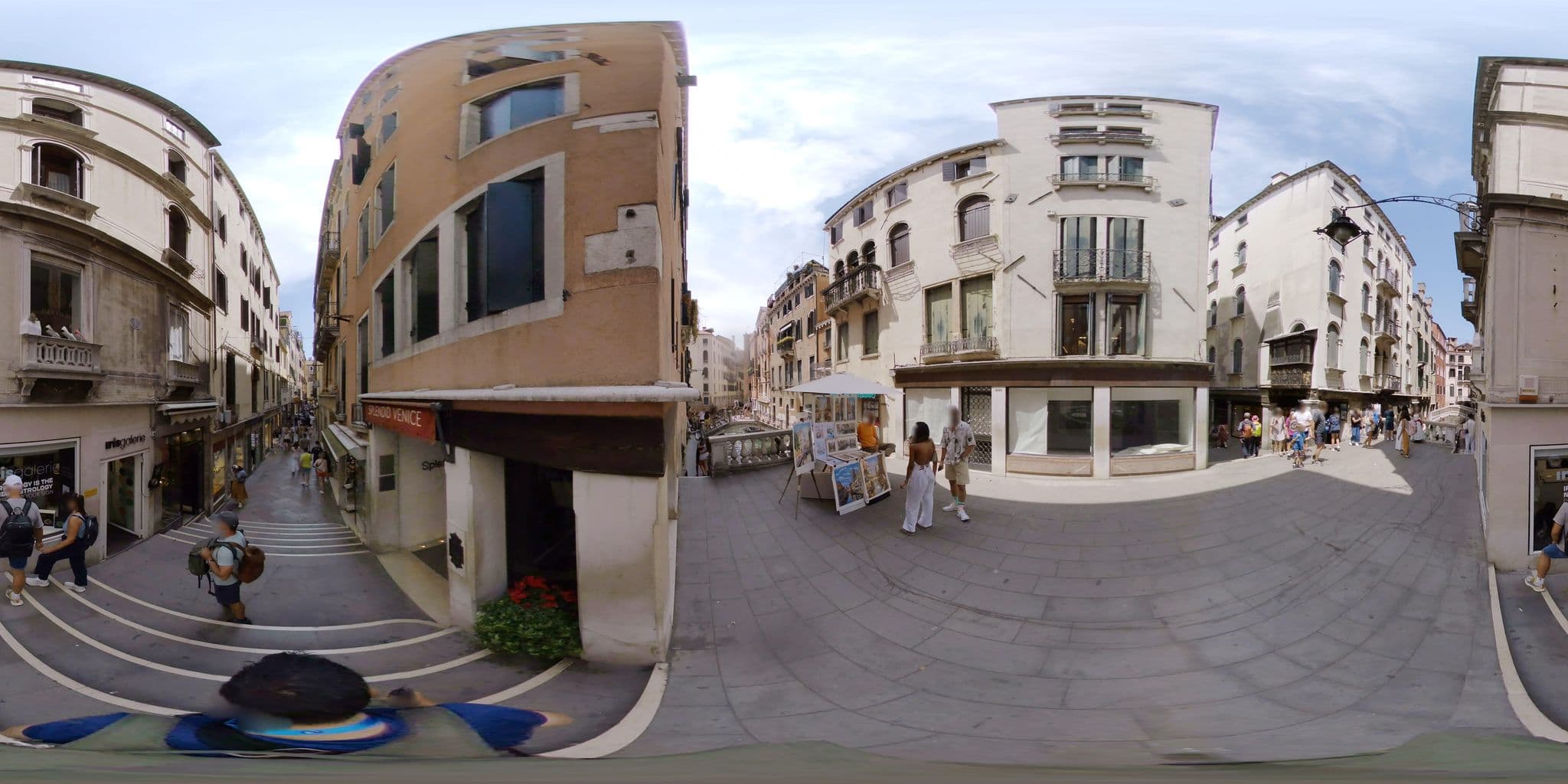 Street view near Hotel Splendid, Venice
