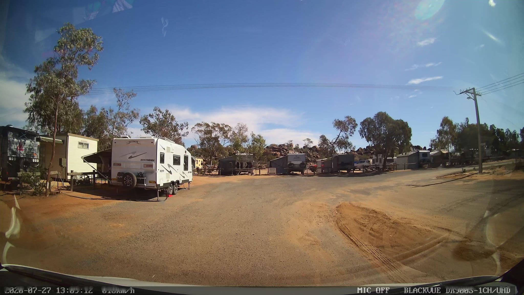 Street view near Granites Motel Caravan Park, Broken Hill