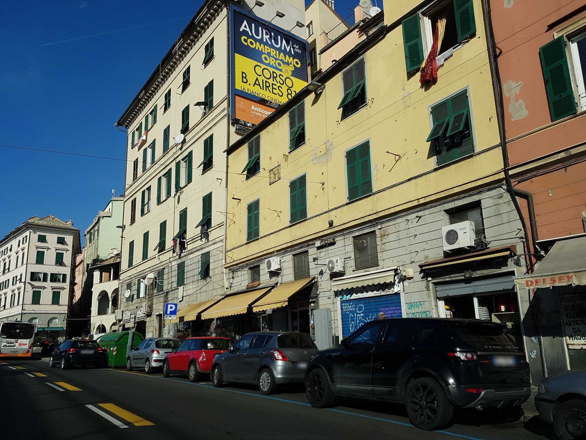 Street view near Hotel  Royal, Genoa