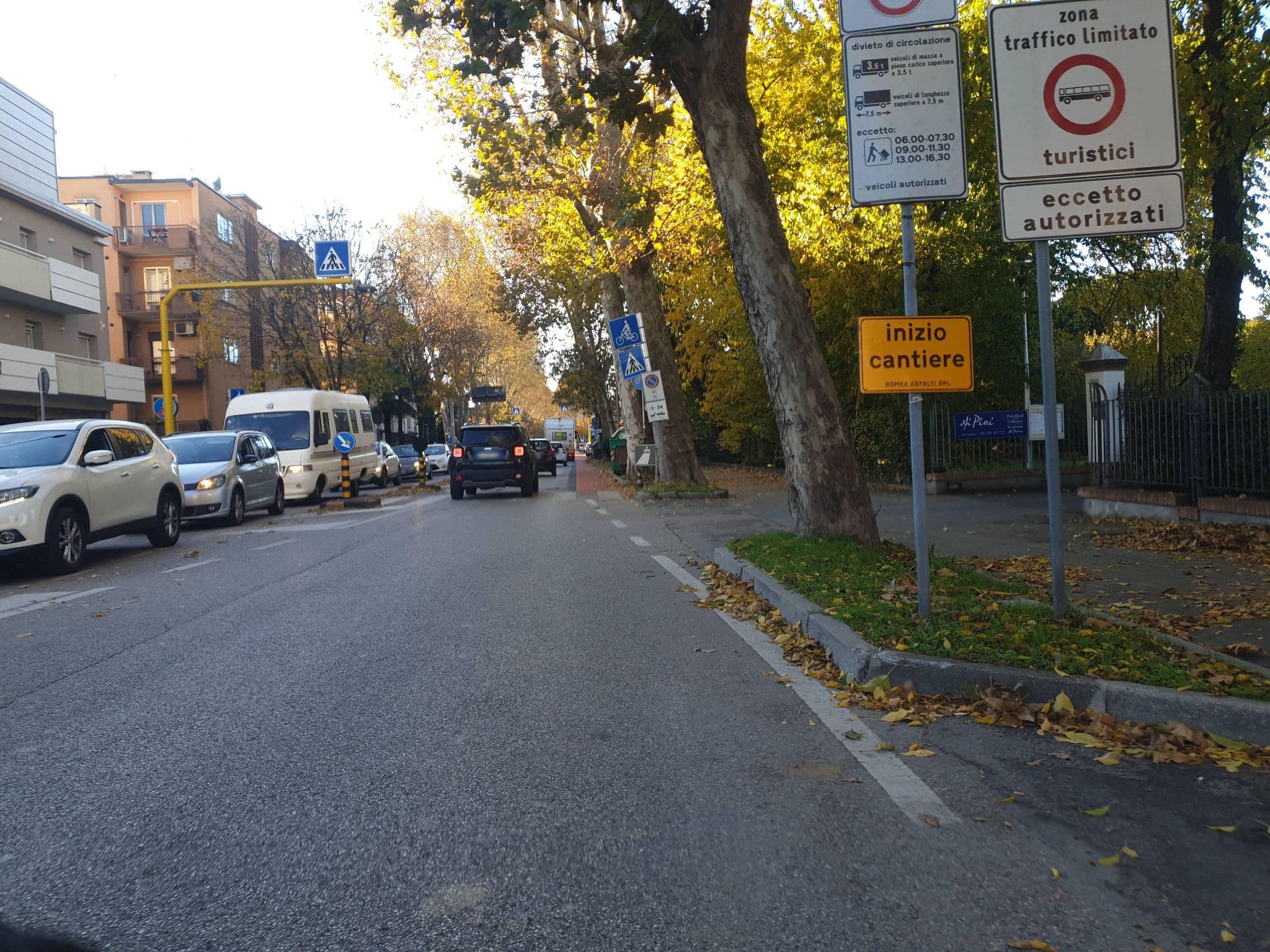 Street view near Casa Serenissima, Mestre