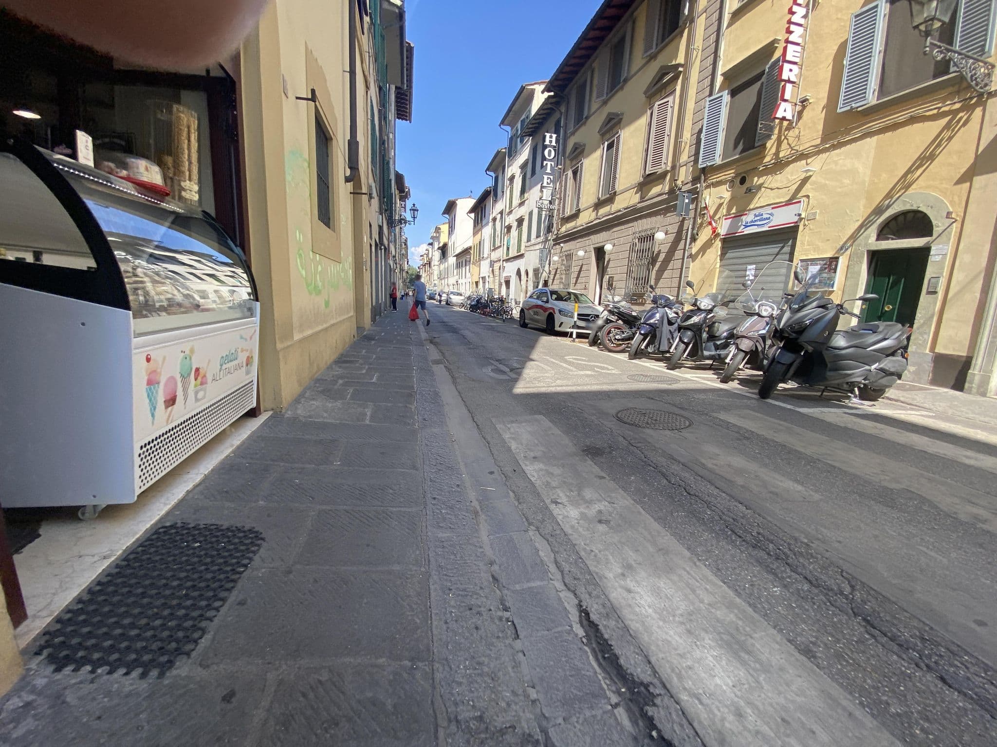 Street view near Hotel Eden, Florence