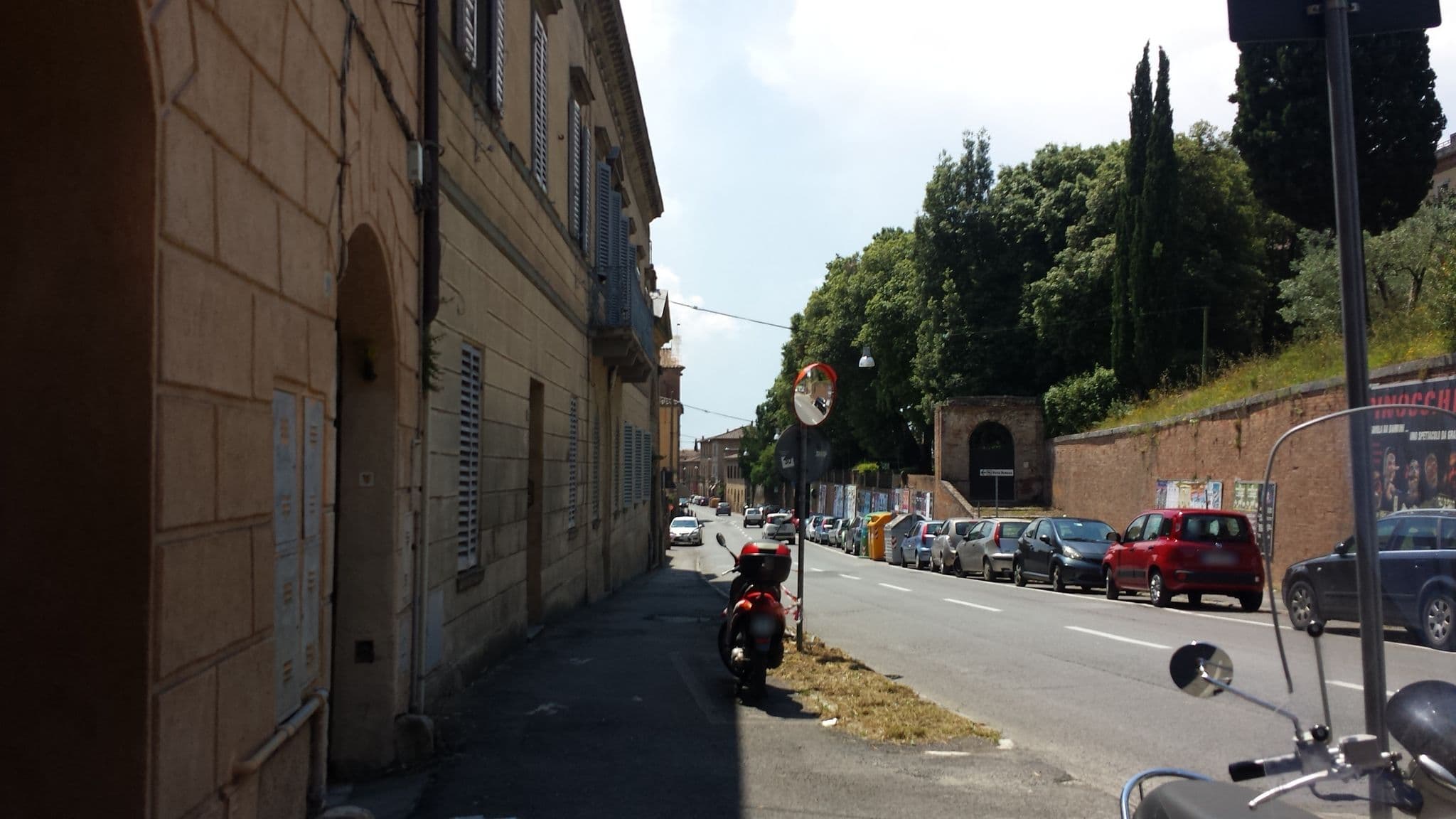 Street view near Hotel Porta Romana, Siena