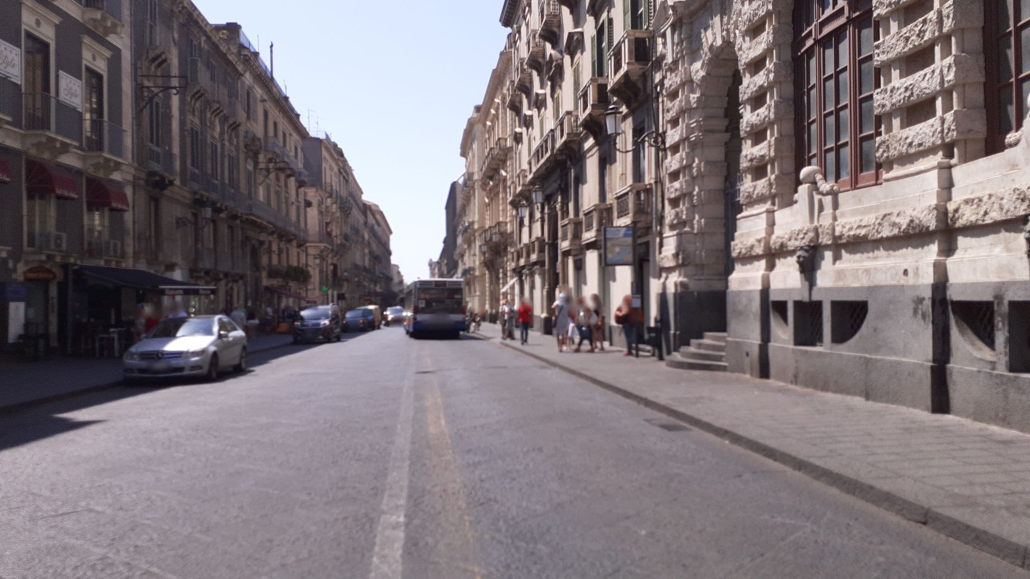 Street view near Santuzza Hotel, Catania