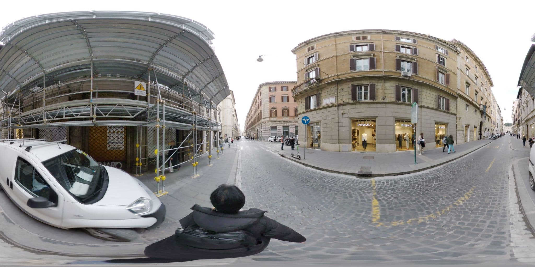 Street view near Hotel Concordia, Ludovisi — © akiyoshiii213 (CC BY-SA · Mapillary)