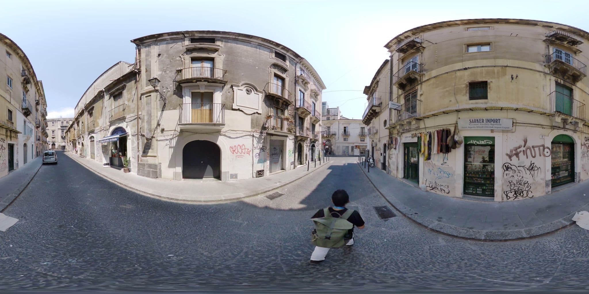 Street view near Duomo home, Catania