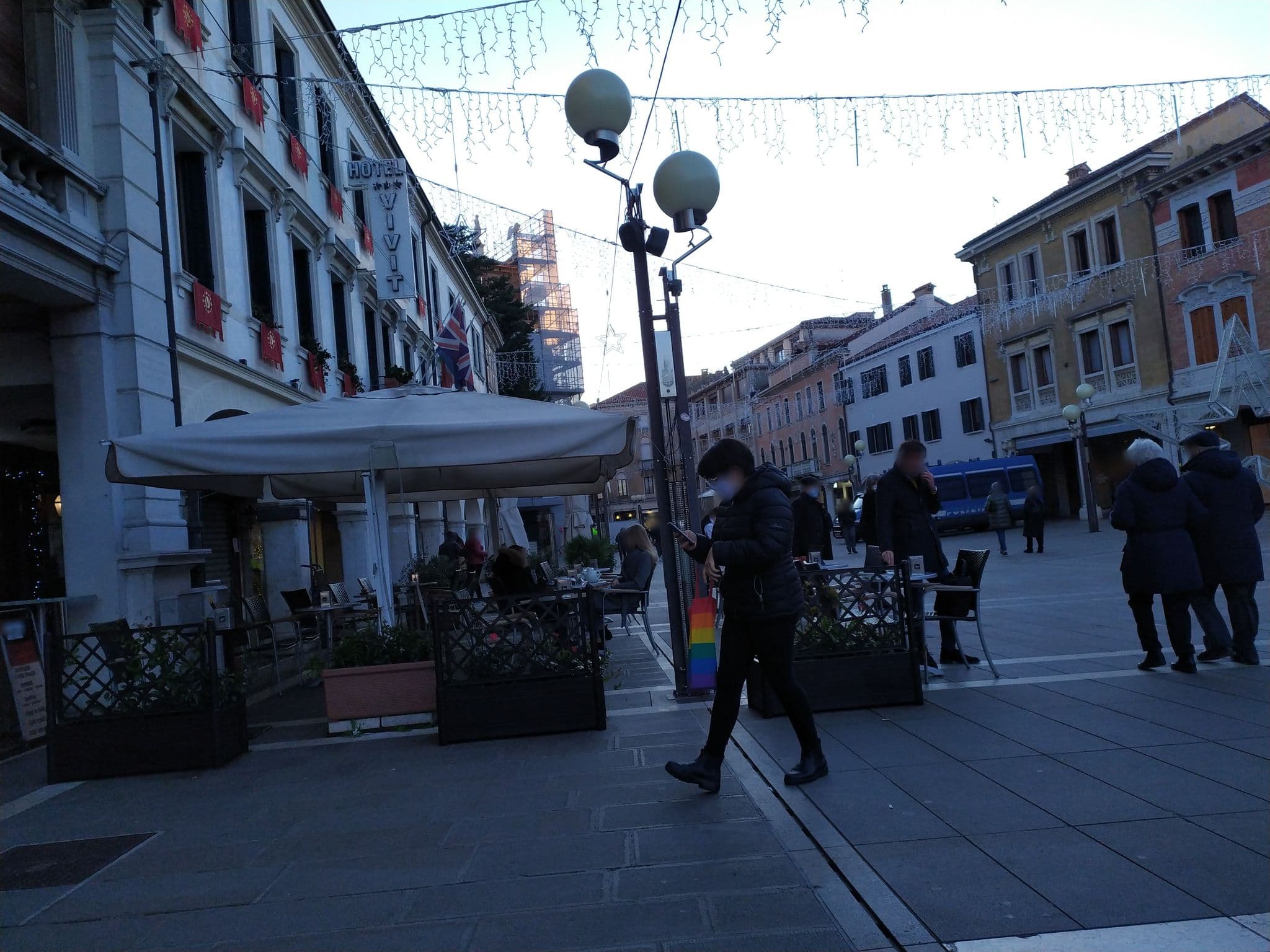 Street view near Hotel Vivit, Mestre