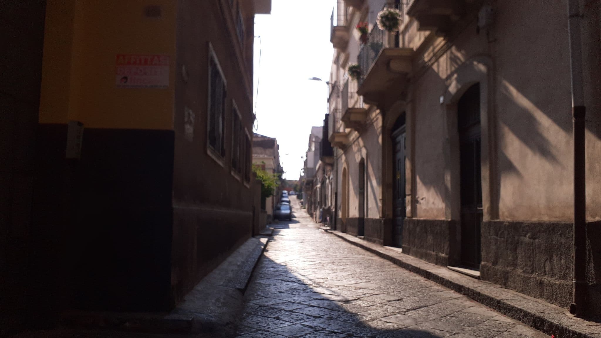 Street view near Stone House Apartment, Catania