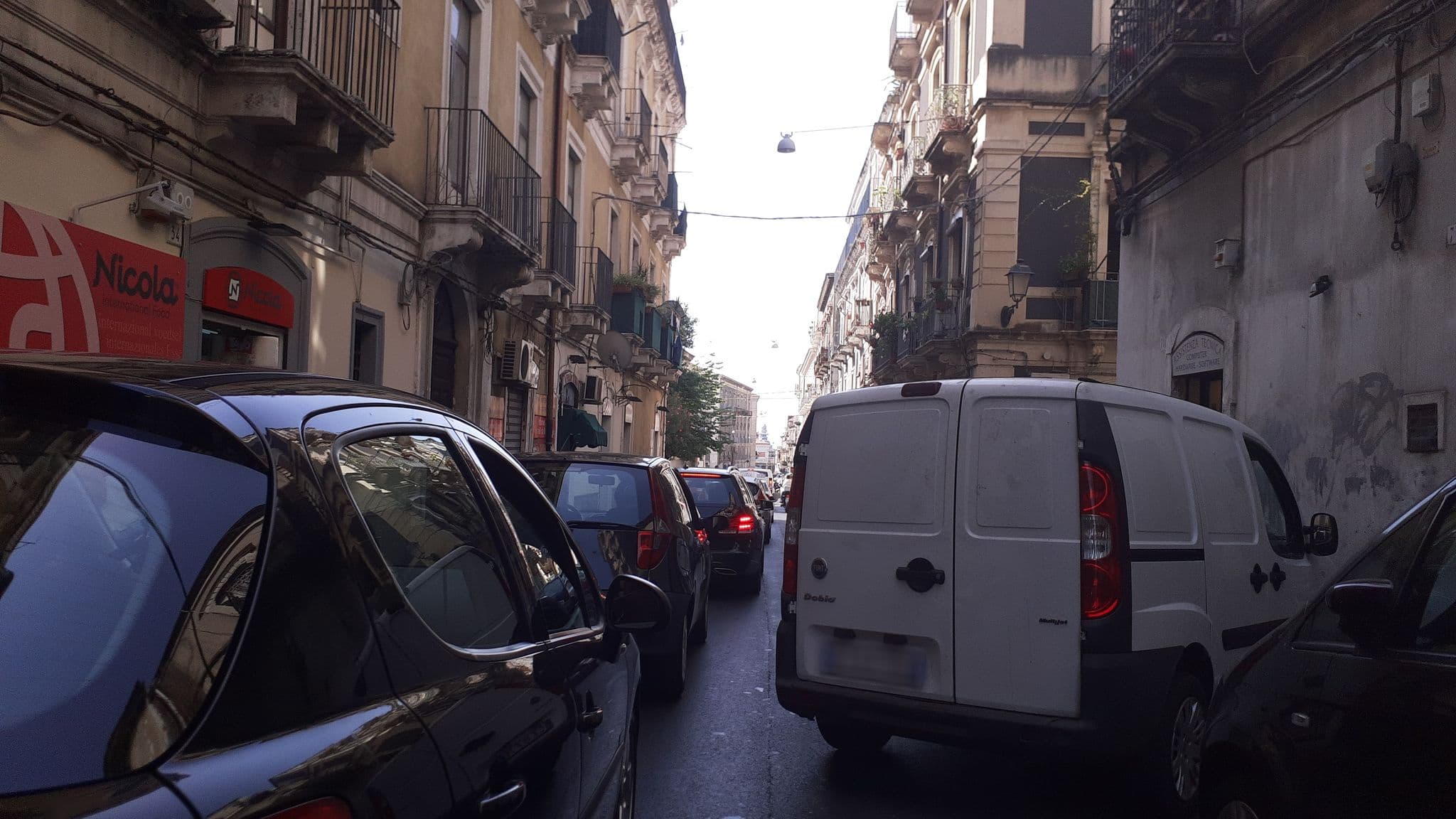Street view near Tiritù Apartments, Catania