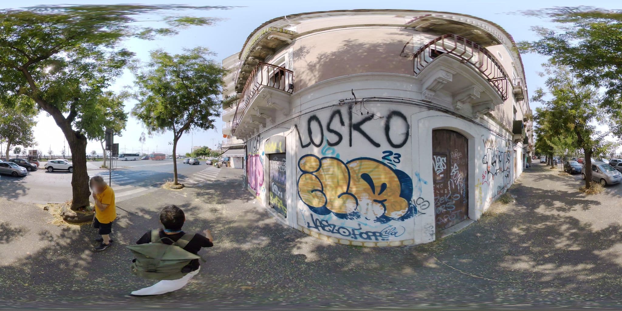 Street view near I Puritani, Catania