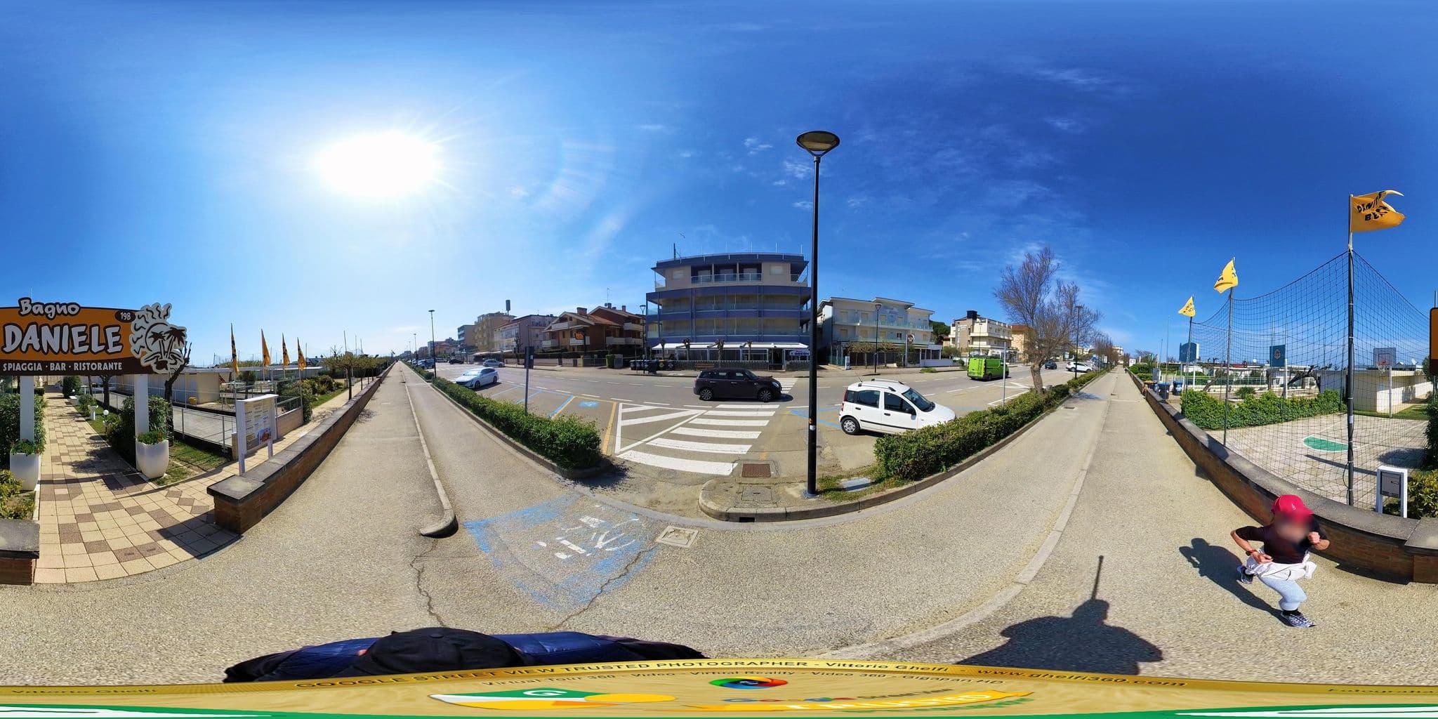 Street view near Hotel Odeon, Cervia — © Ghelfi360 (CC BY-SA · Mapillary)