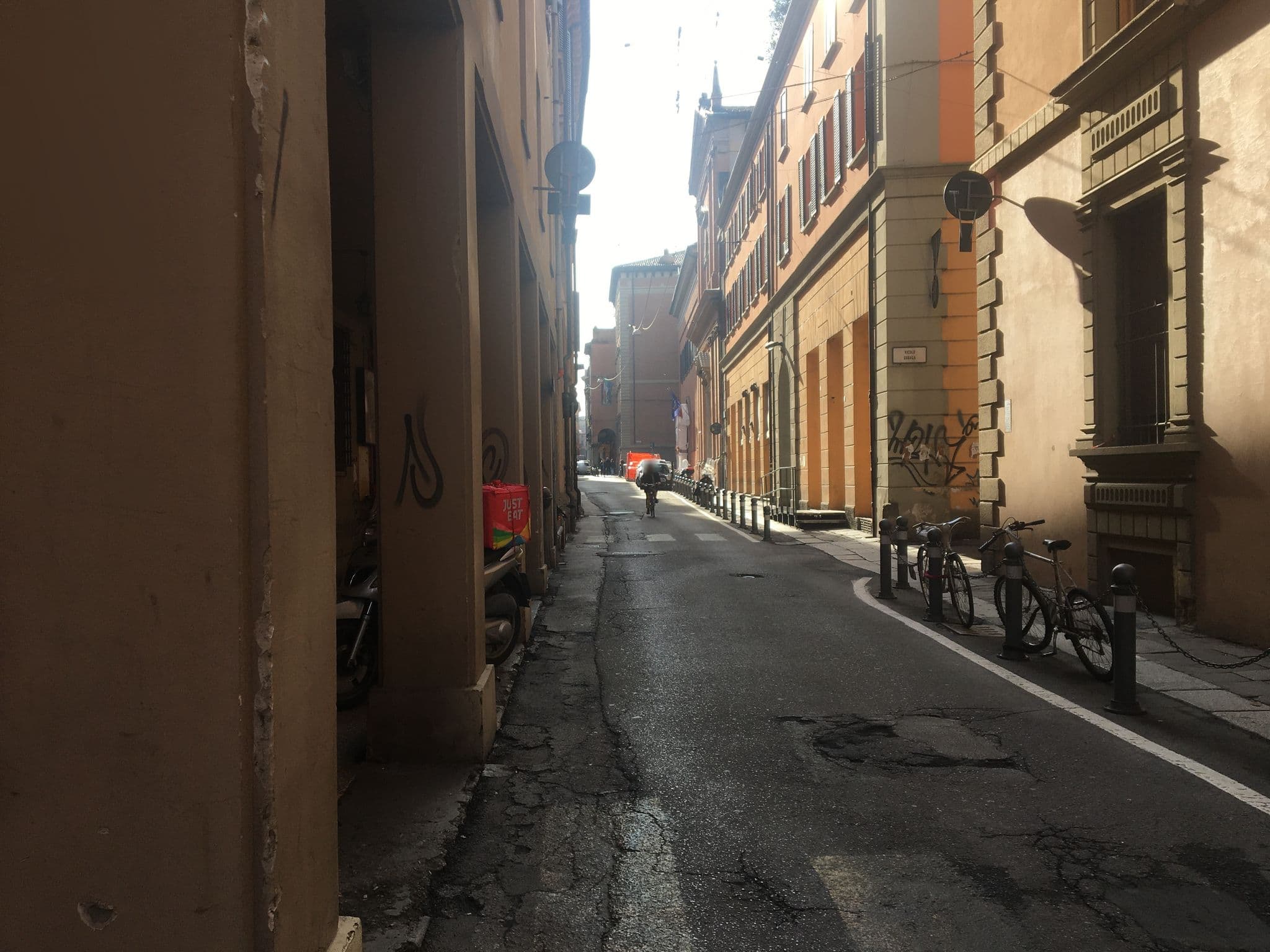 Street view near Royal Central Room, Bologna