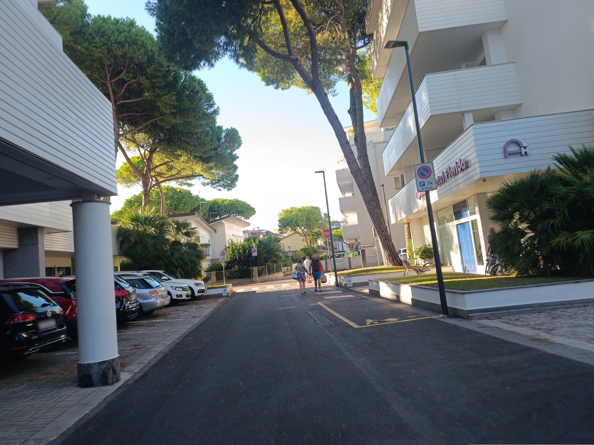 Street view near Dependece Hotel Florida, Lignano Sabbiadoro