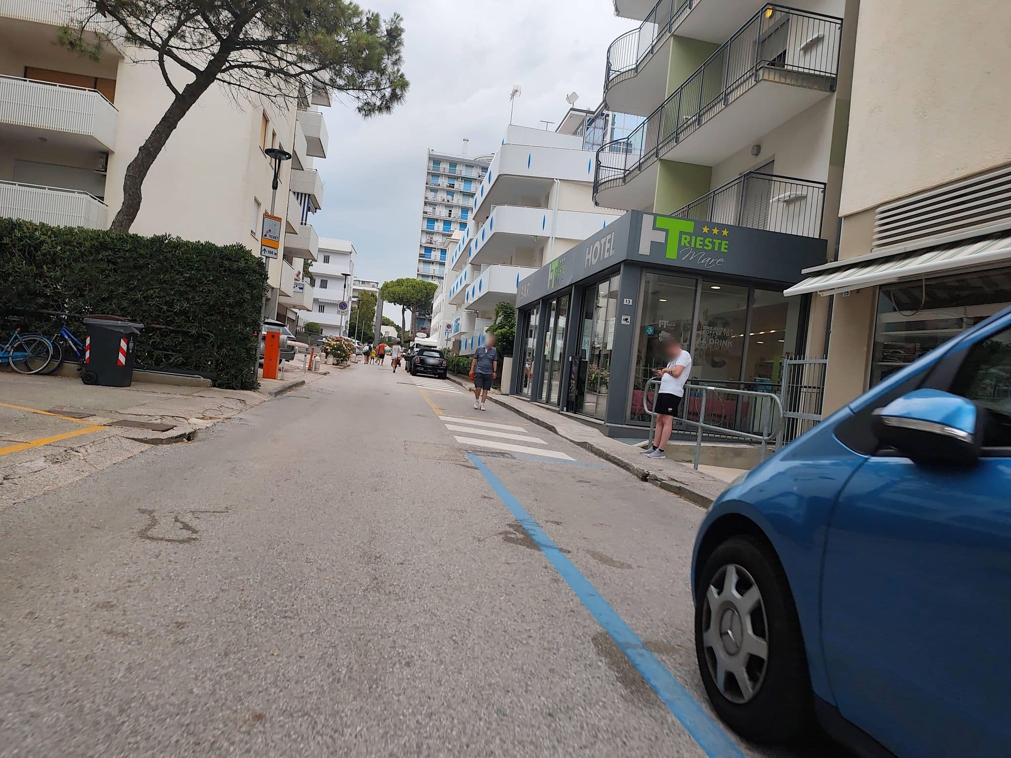 Street view near Trieste Mare, Lignano Sabbiadoro