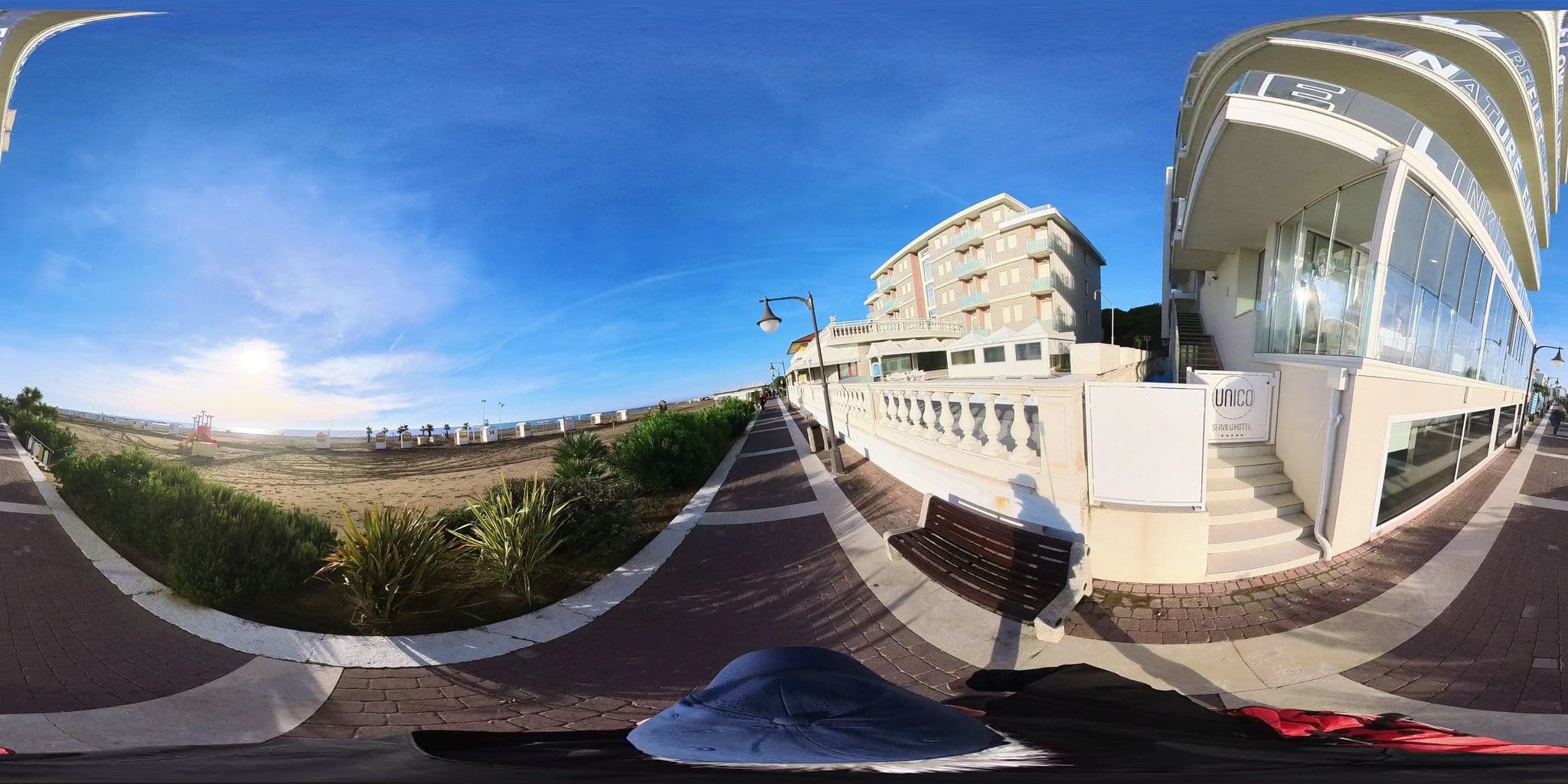 Street view near Unico Hotel, Caorle
