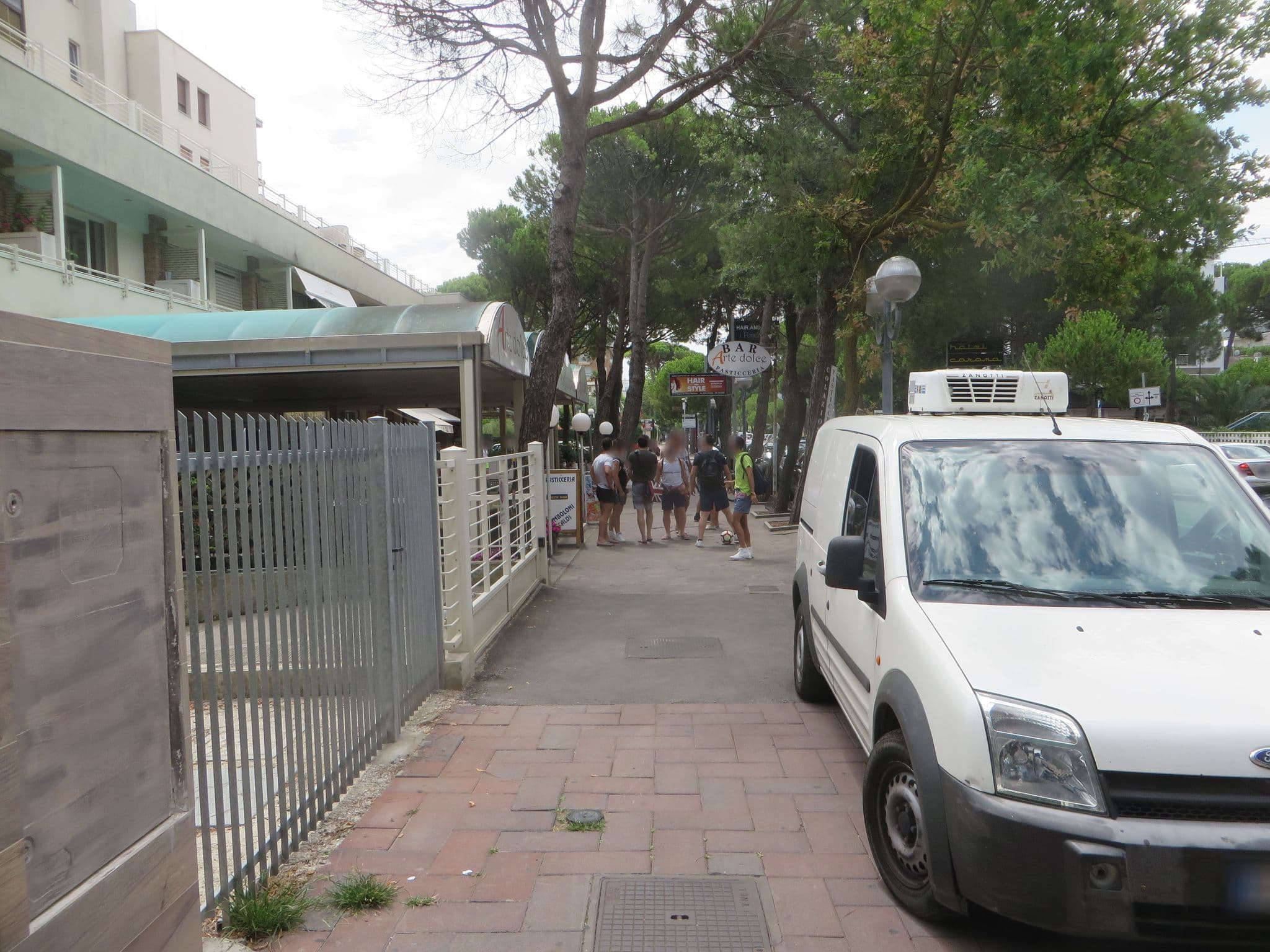 Street view near Hotel Alexander, Milano Marittima