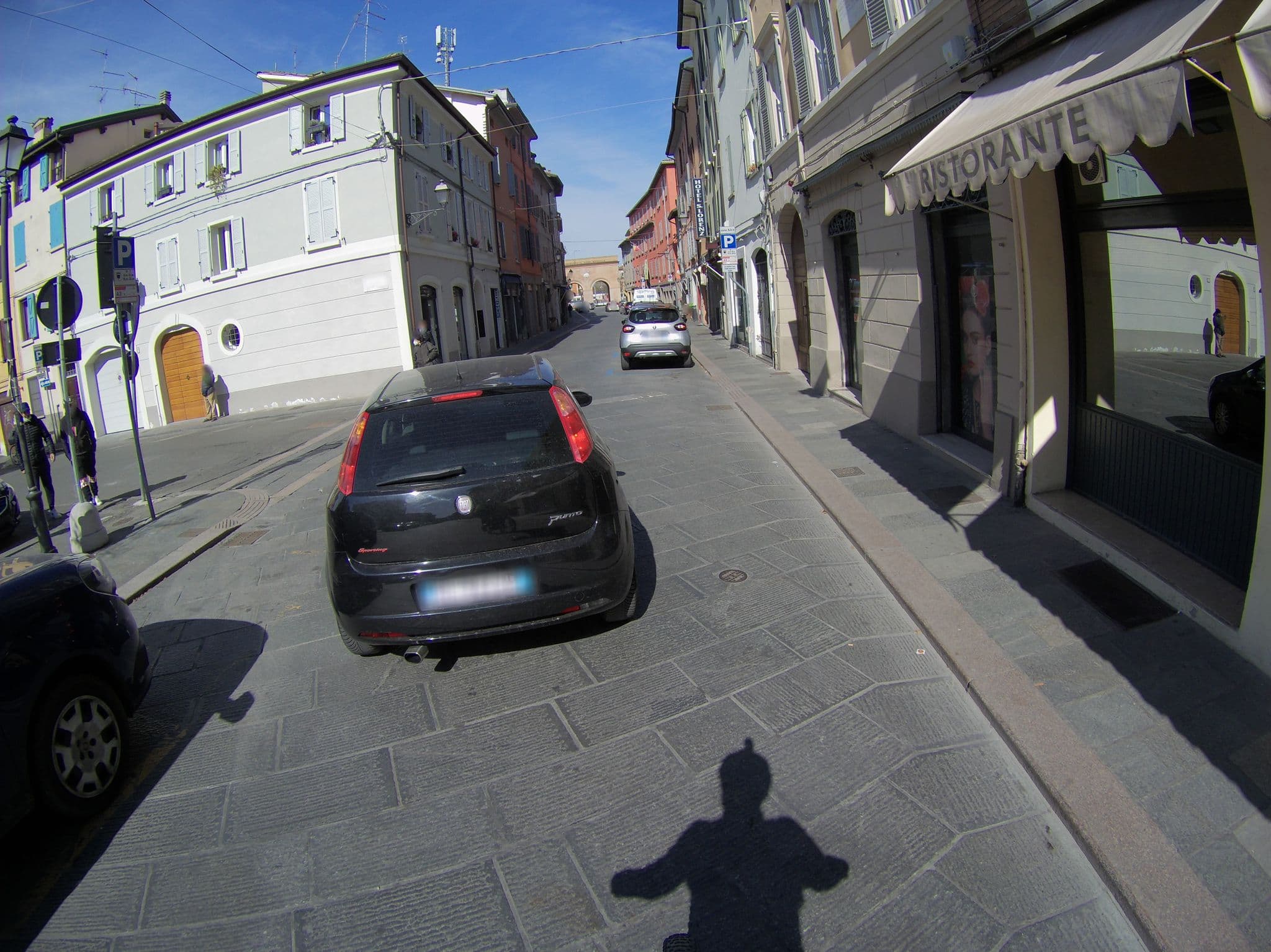 Street view near Hotel Saint Lorenz, Reggio nell'Emilia