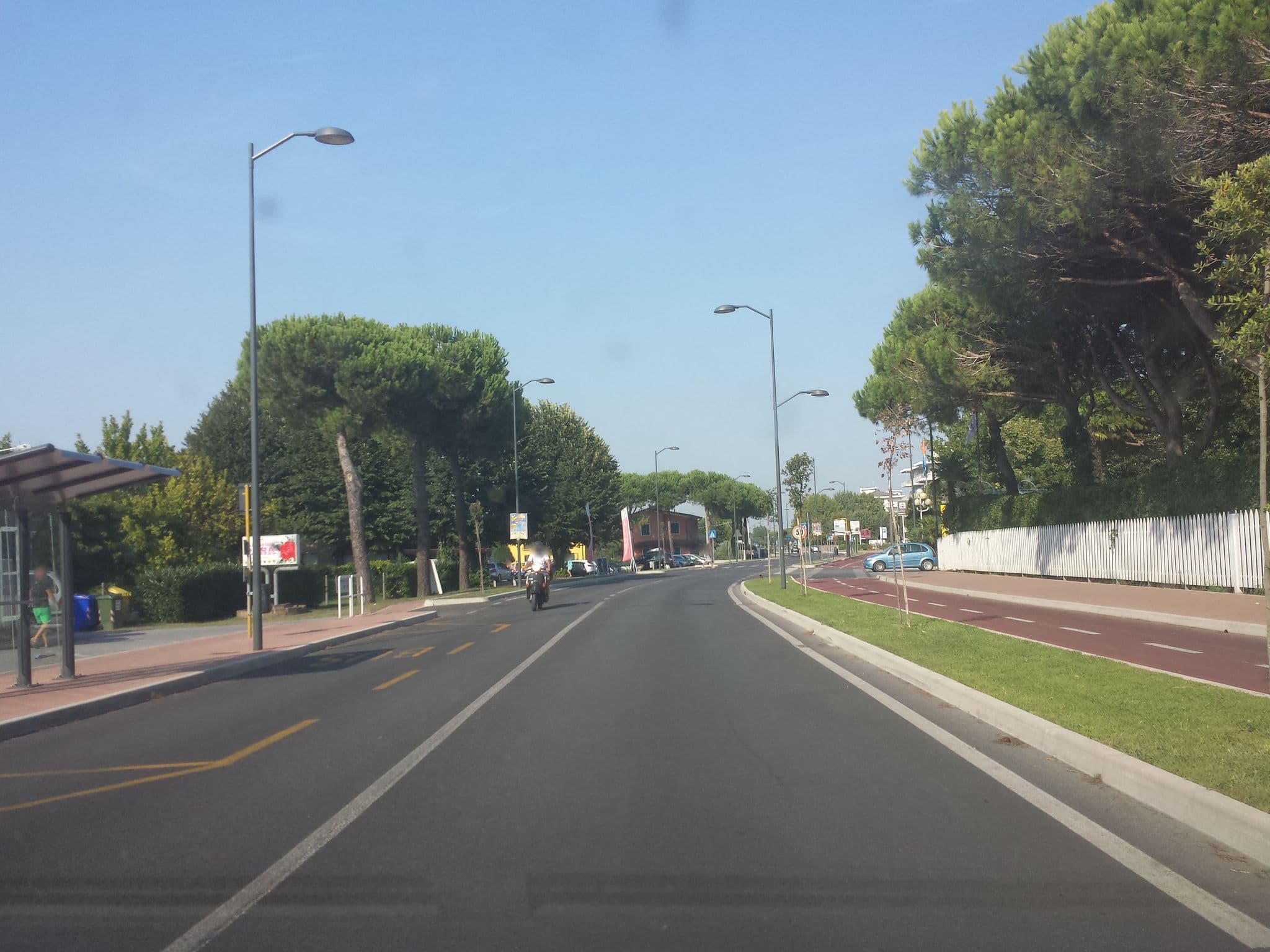Street view near Albergo Rosa, Lido di Jesolo