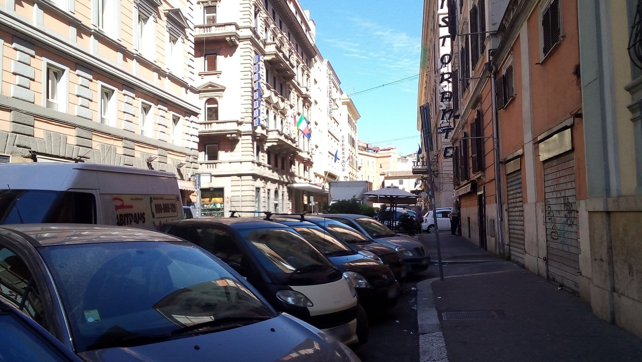 Street view near Hotel Nizza, Monti