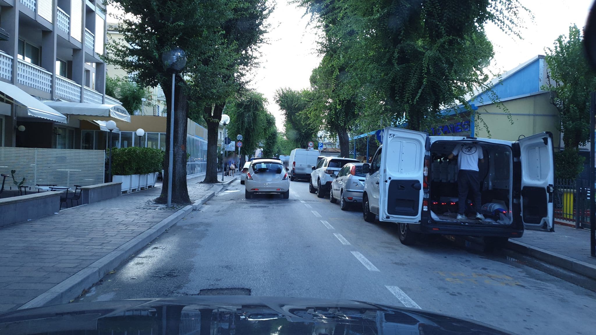 Street view near Hotel Ninfea, Cattolica