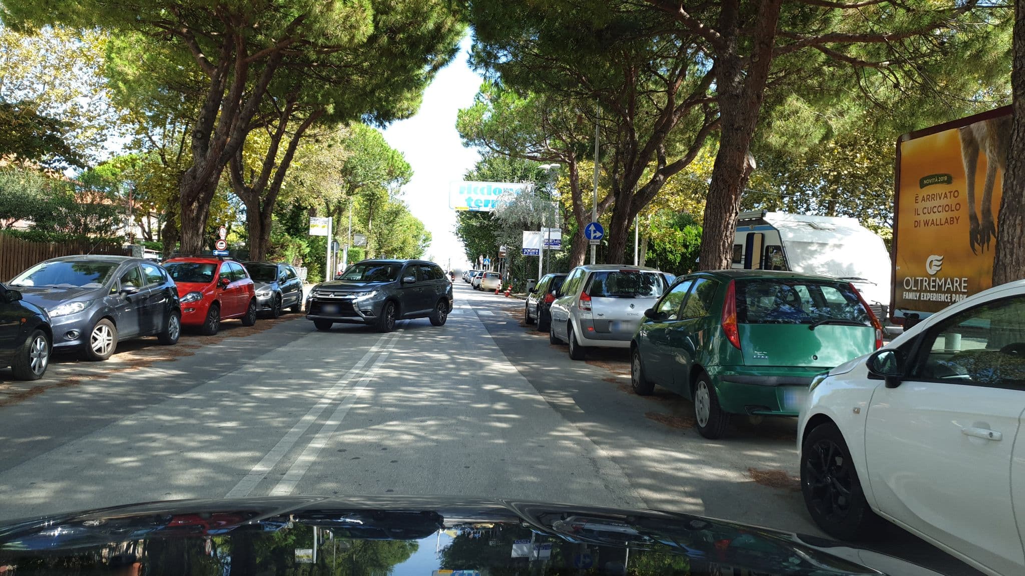Street view near Lido Europa, Riccione