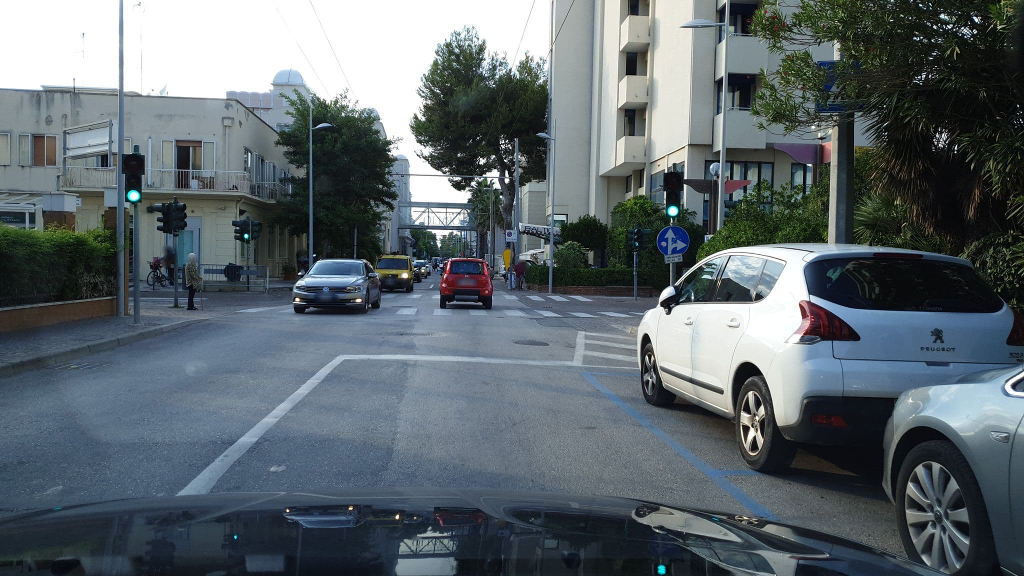Street view near Sarti, Riccione
