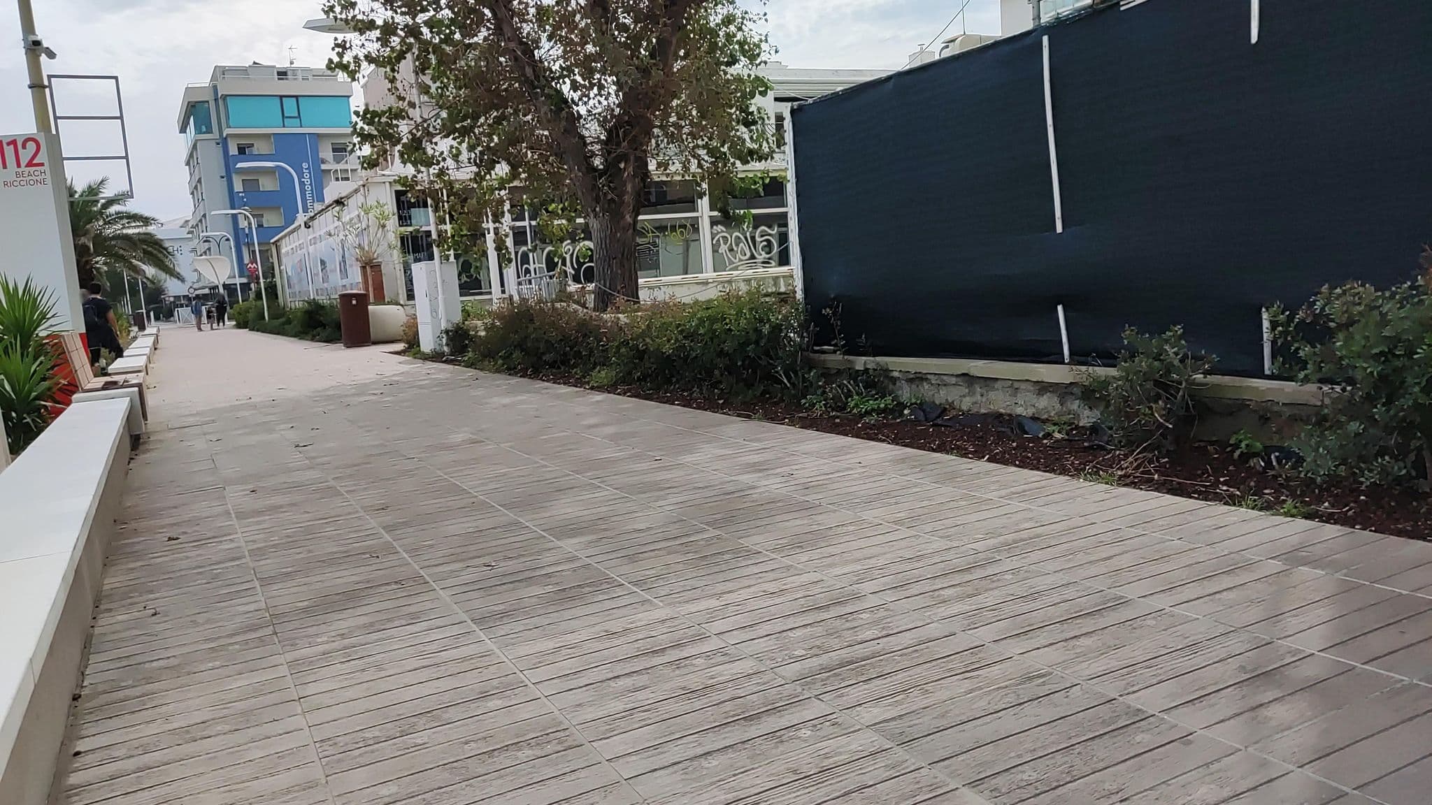Street view near Cigno d'oro, Riccione