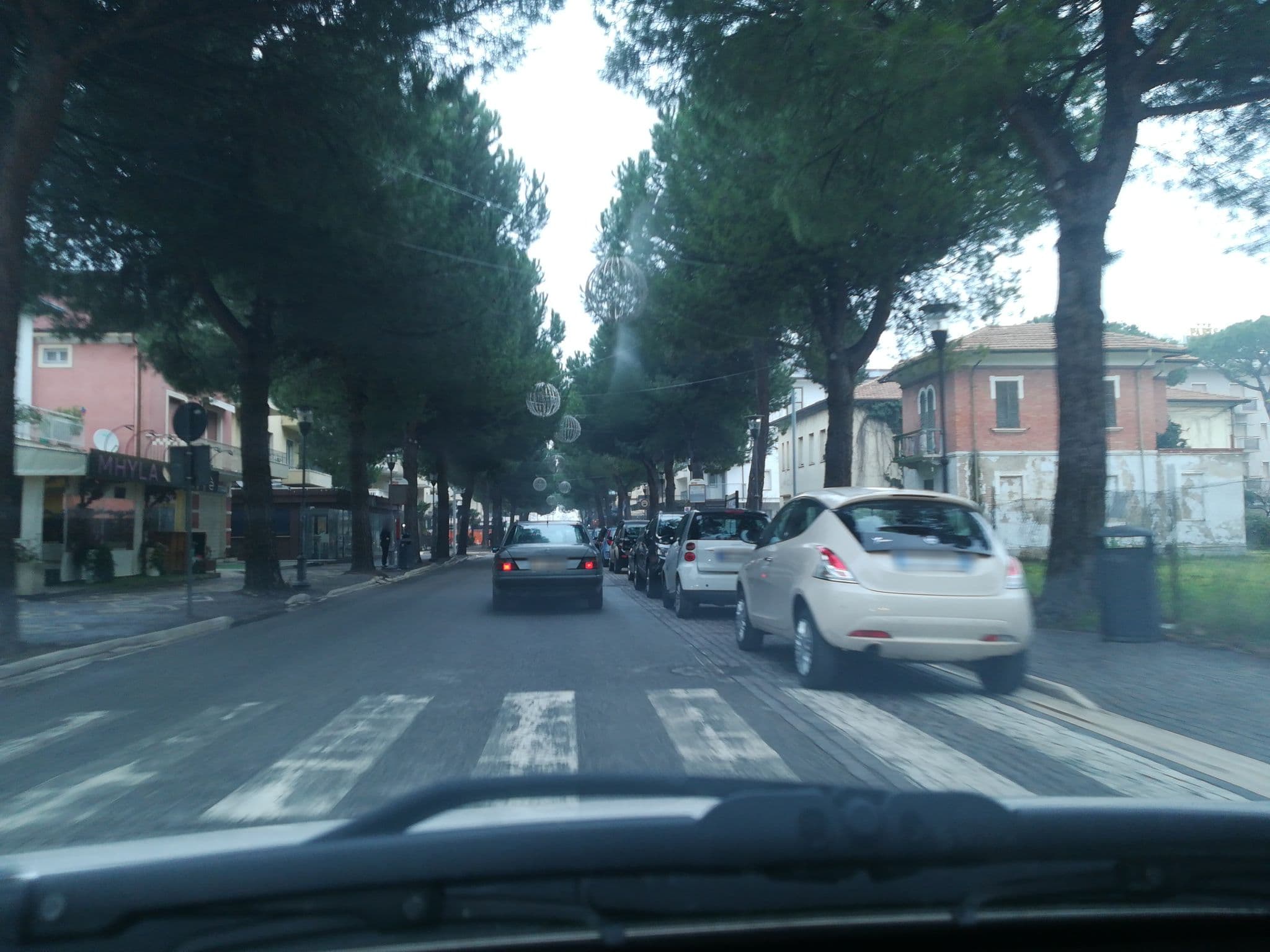 Street view near The Palm, Riccione