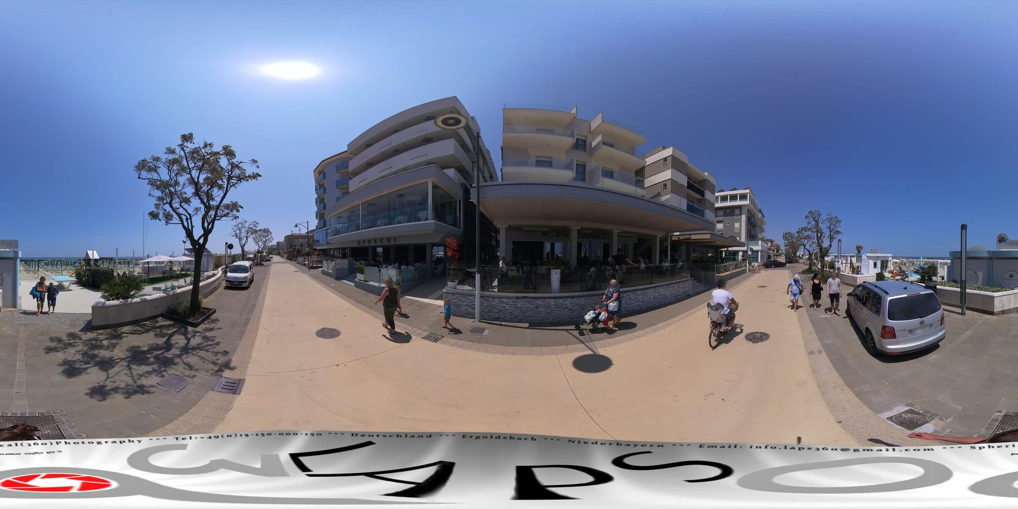 Street view near Hotel Piccadilly, Bellaria-Igea Marina