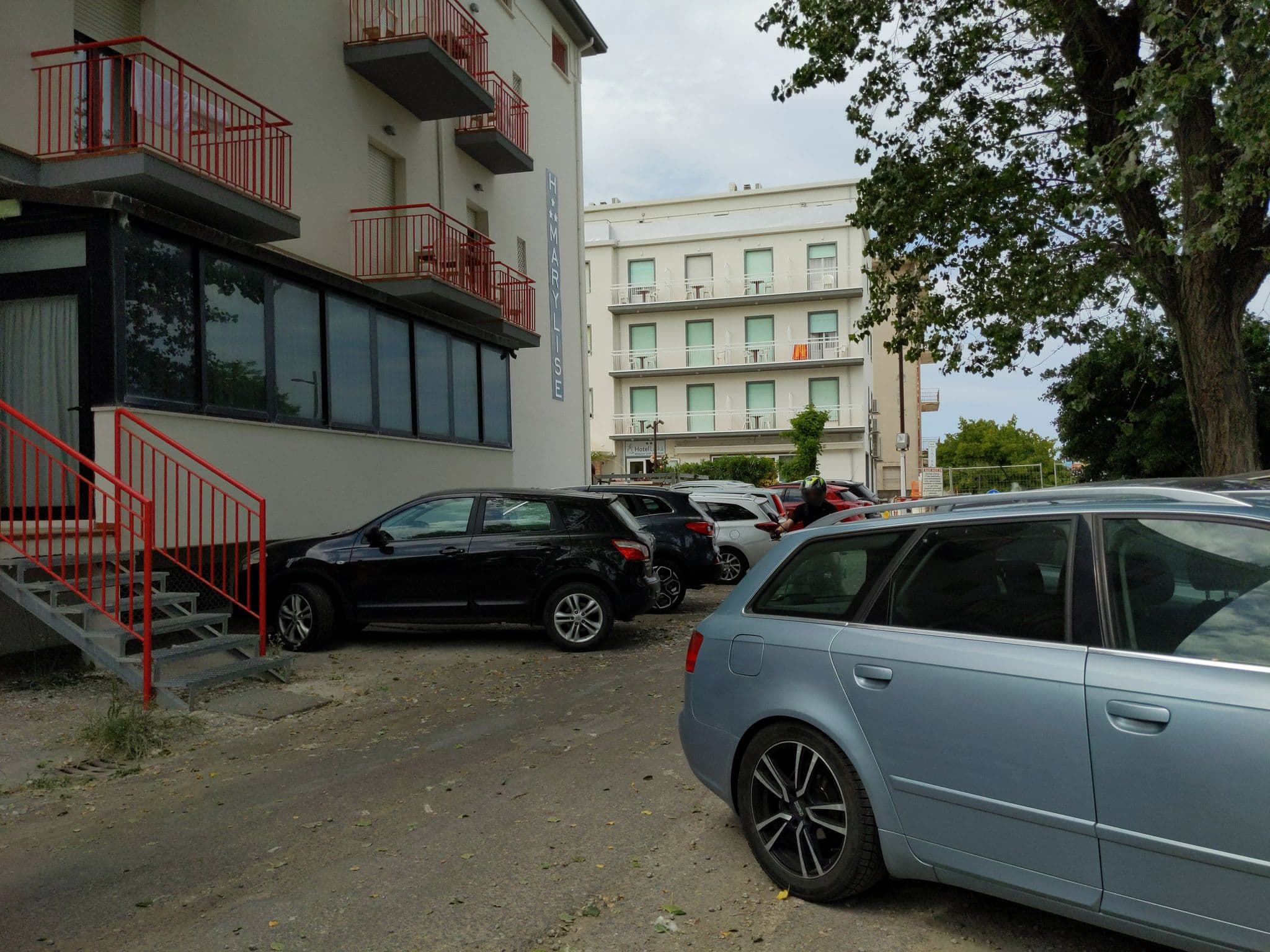 Street view near Hotel Marylise, Rimini