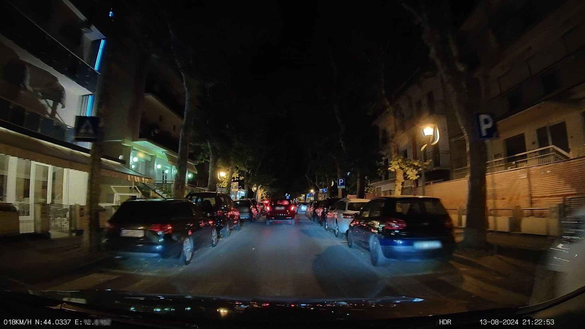 Street view near Hotel Gioiella, Rimini
