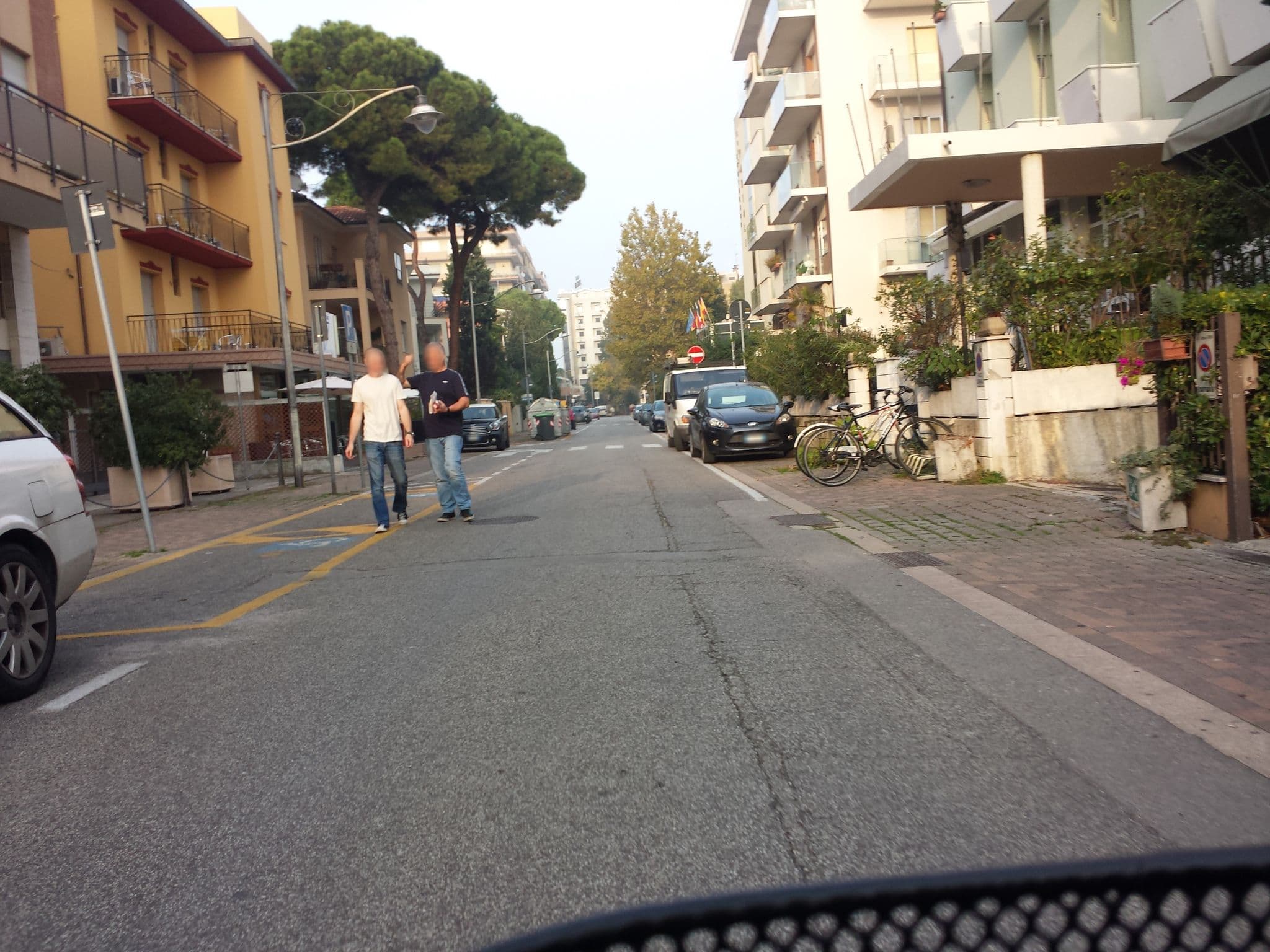 Street view near Hotel Bamby, Rimini