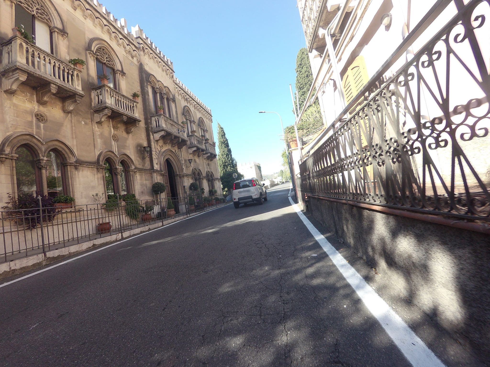 Street view near Hotel Villa Igiea, Taormina