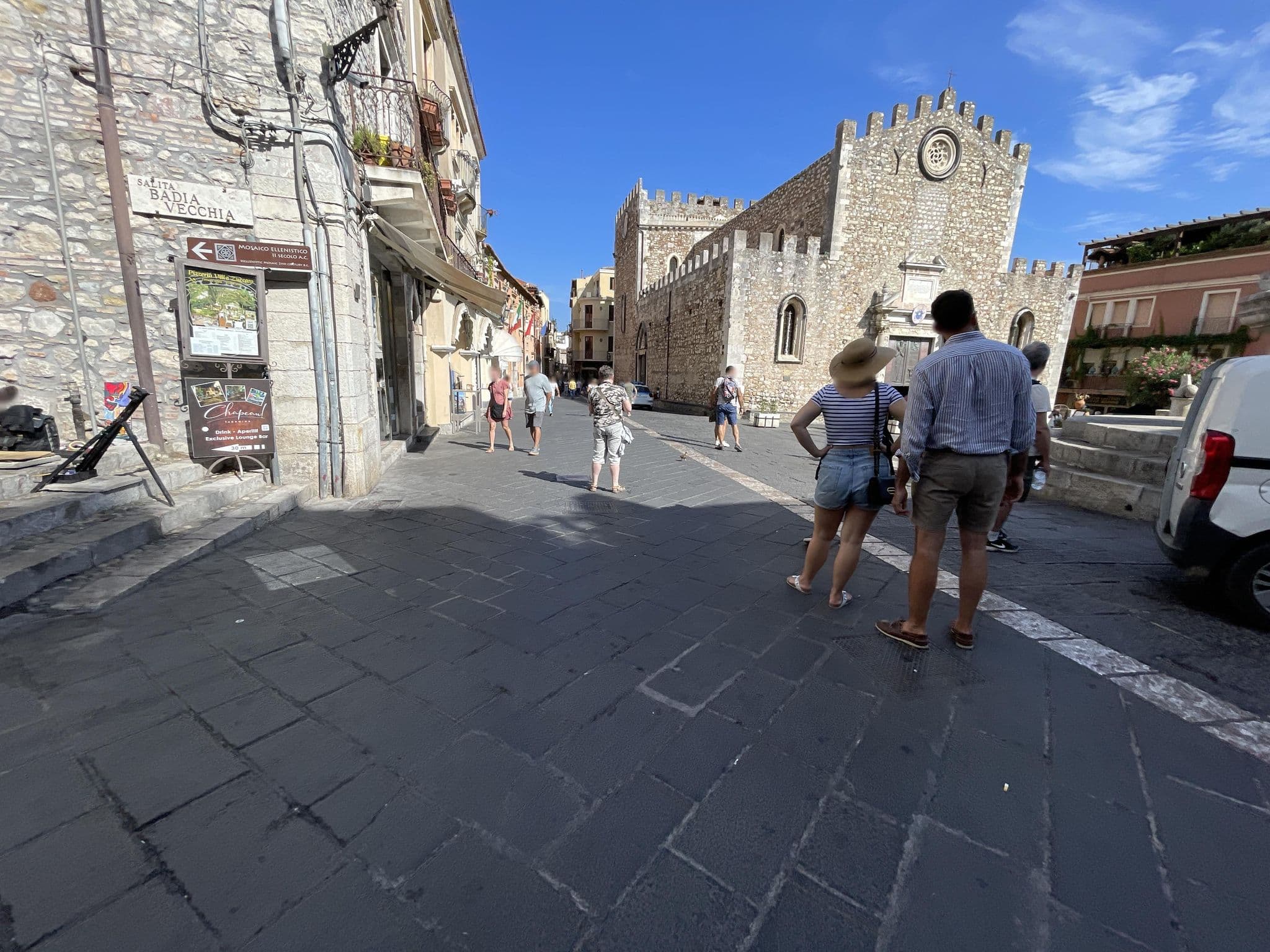 Street view near Hotel Villa Gaia, Taormina