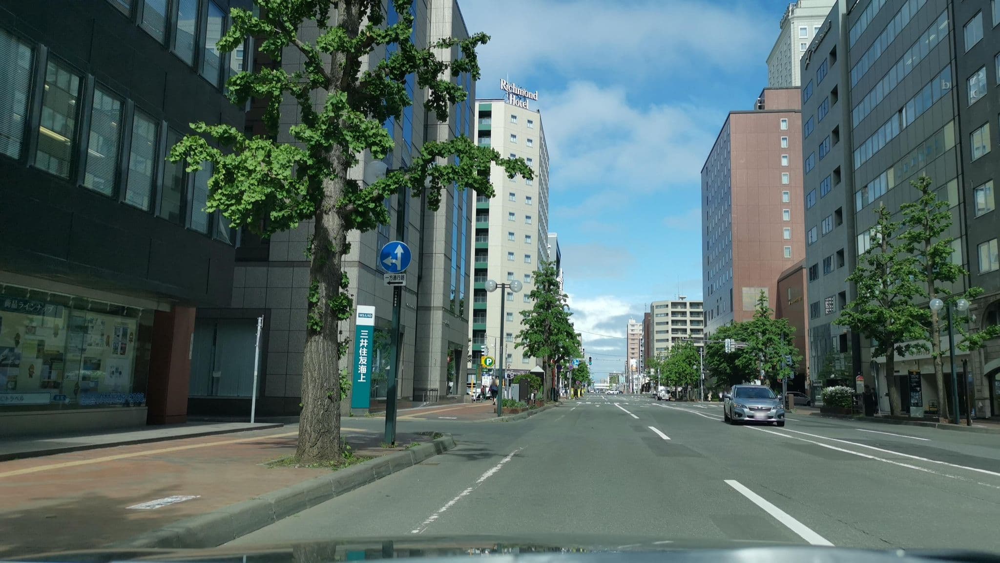 Street view near R&Bホテル札幌北3西2, Sapporo — © watalucky (CC BY-SA · Mapillary)