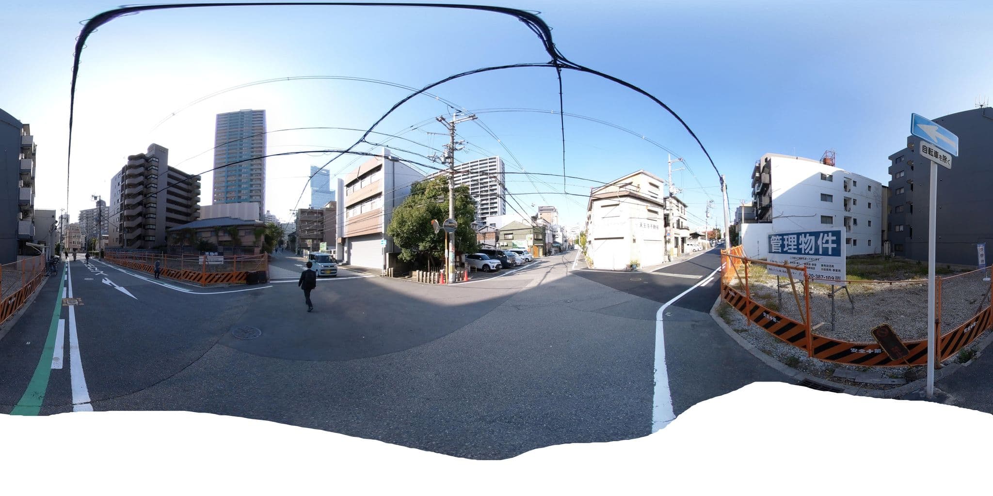 Street view near Tennoji Guesthouse, Ajiharacho — © okadatsuneo (CC BY-SA · Mapillary)