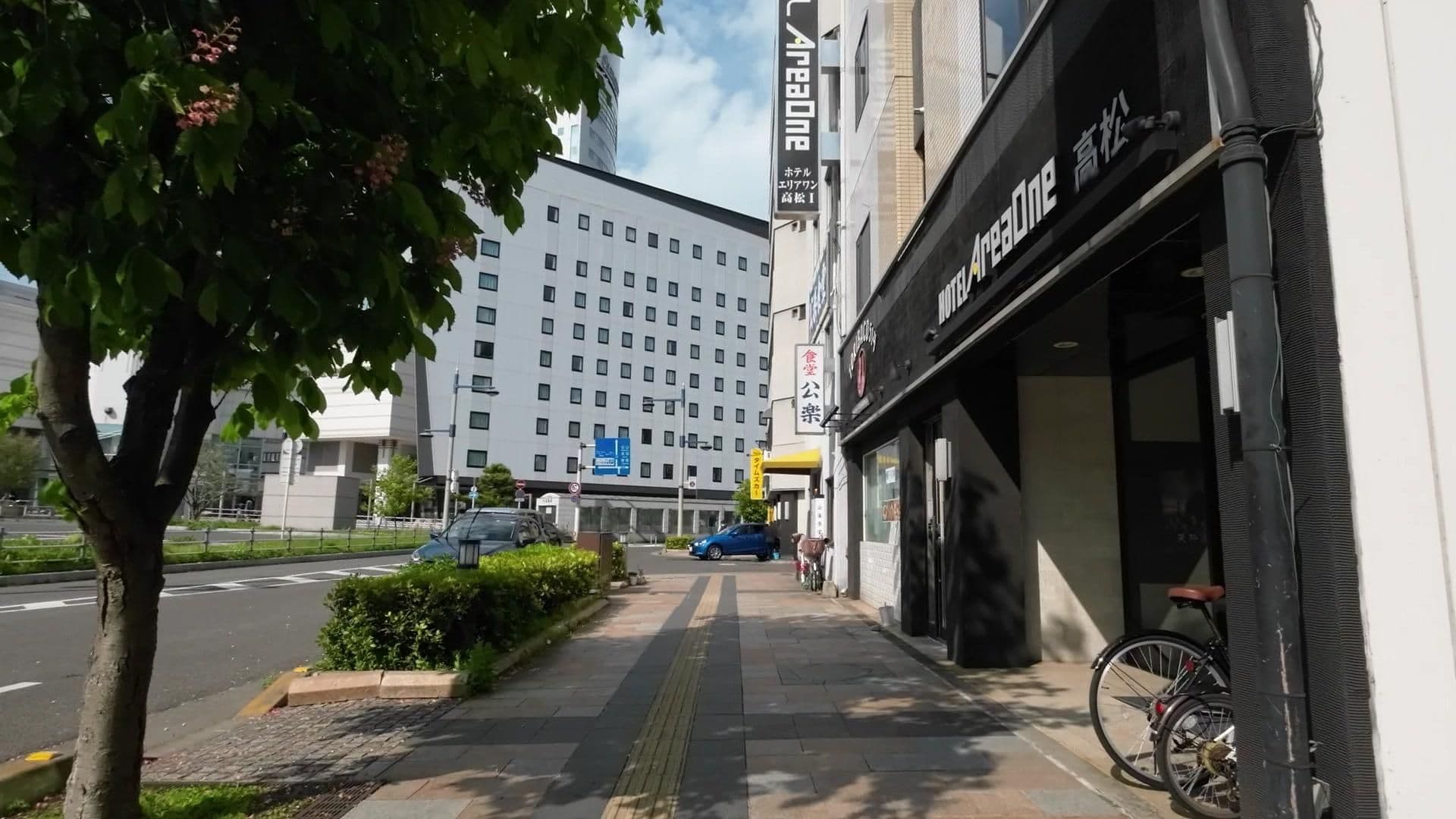 Street view near ホテルエリアワン高松I, Takamatsu — © drivephotograph (CC BY-SA · Mapillary)
