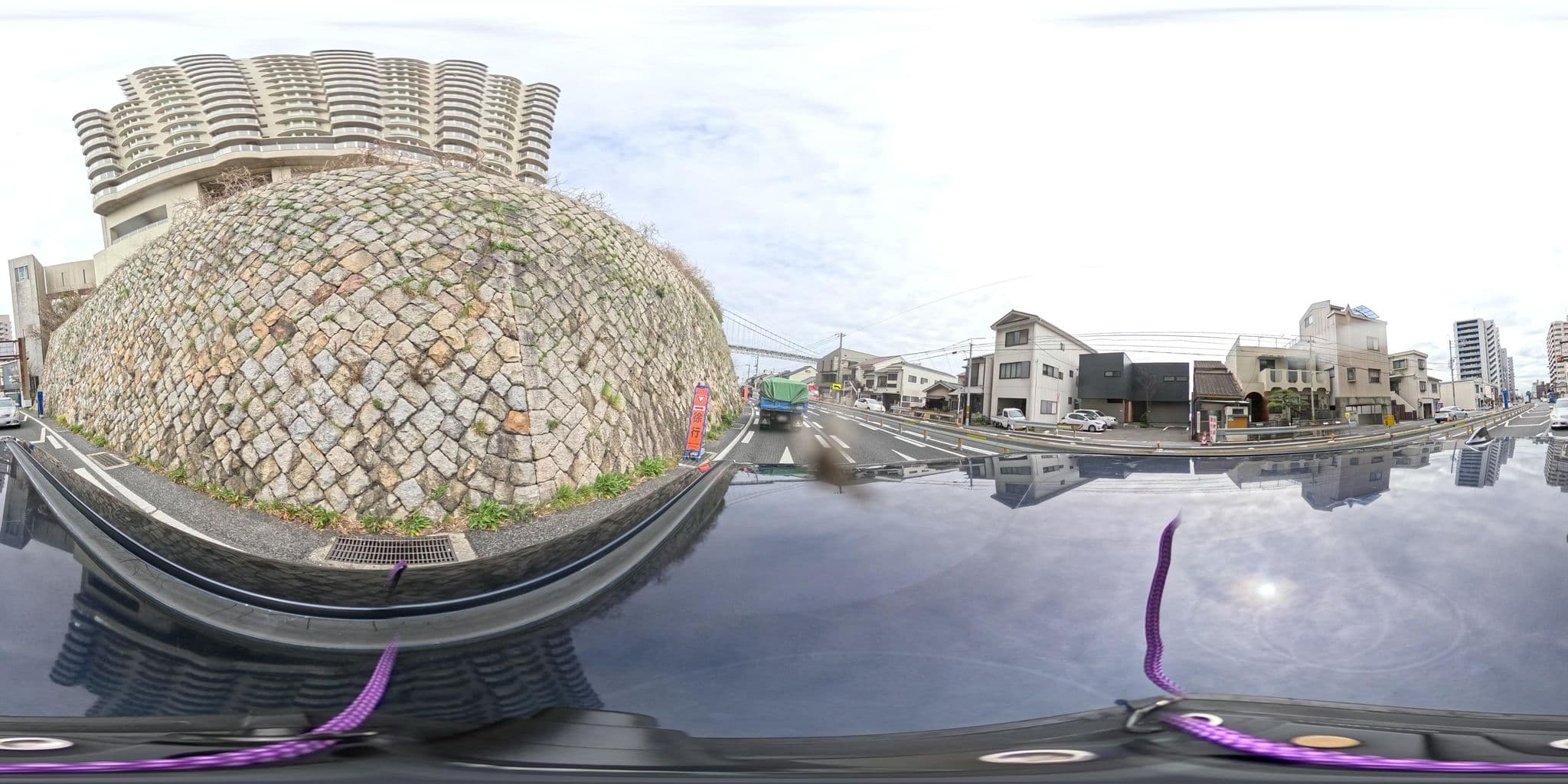 Street view near Grand Palace Place Dannoura, Shimonoseki — © yumechan (CC BY-SA · Mapillary)