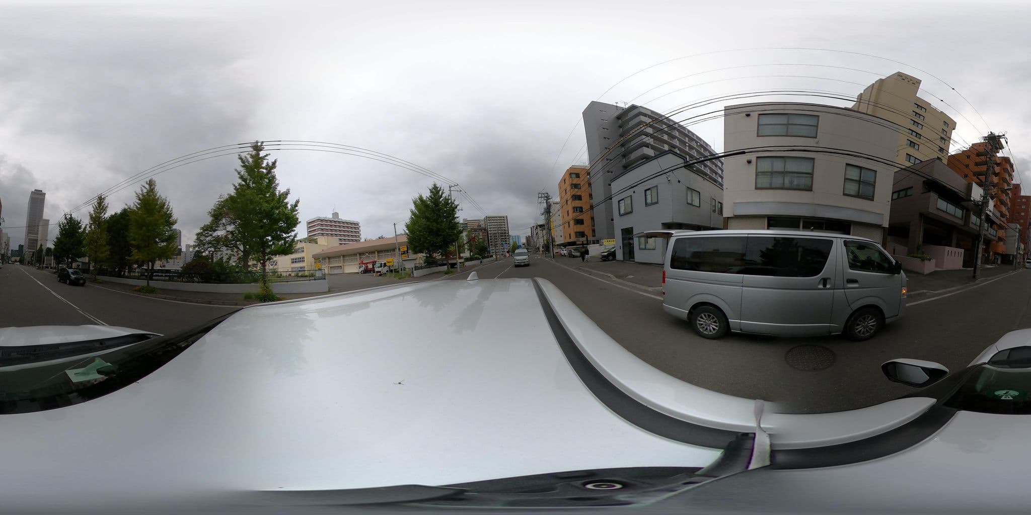 Street view near Time Peace Apartment, Sapporo — © yuki_charo (CC BY-SA · Mapillary)