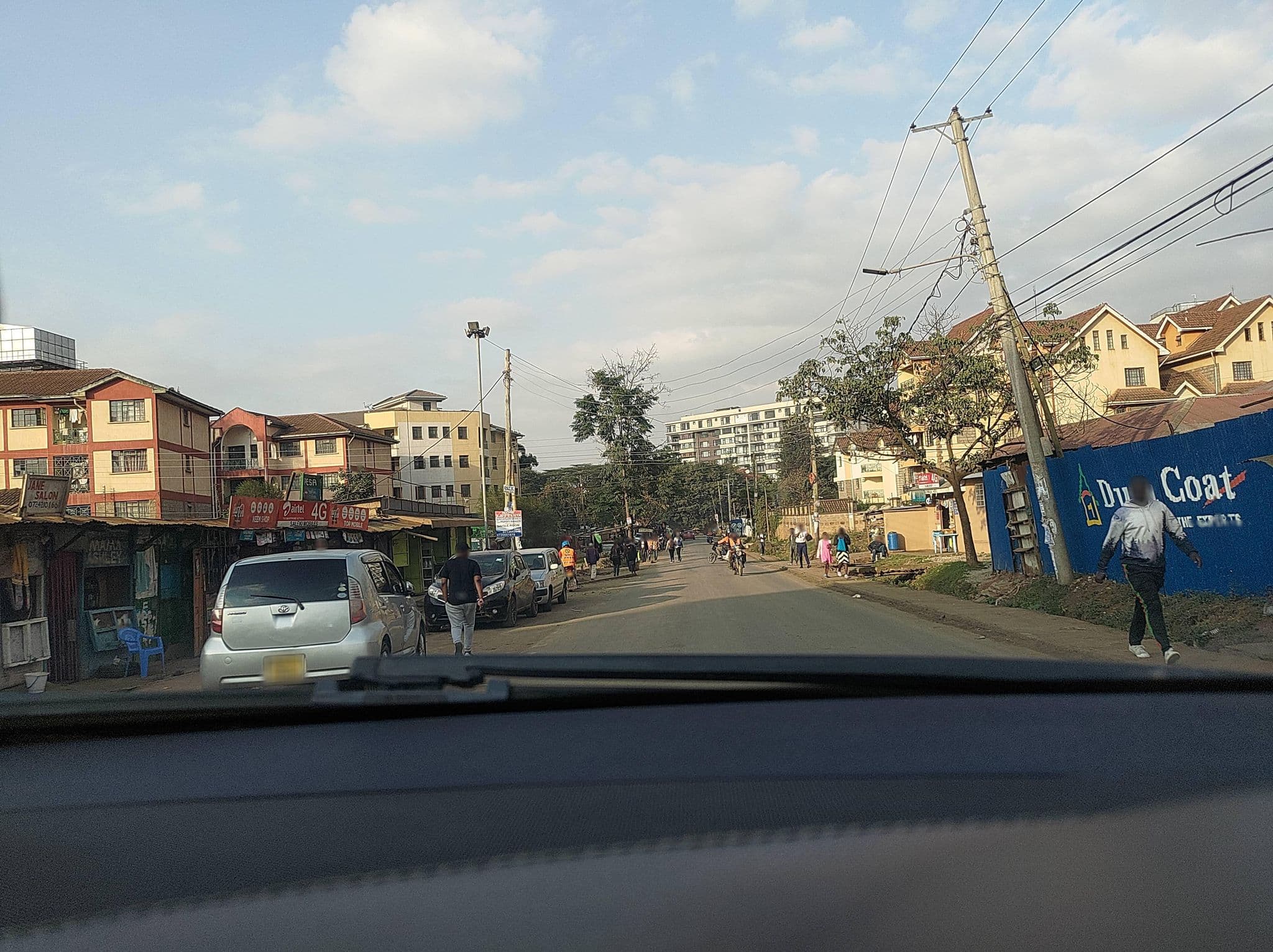 Street view near Estee Apartments, Nairobi