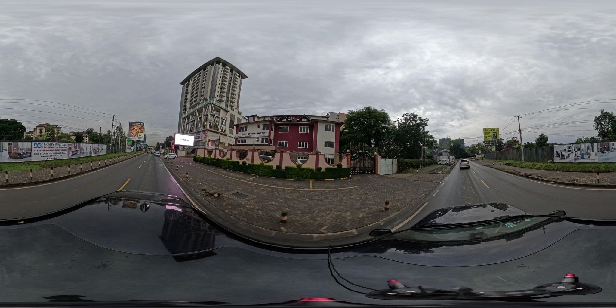 Street view near Red Ruby Hotel, Nairobi