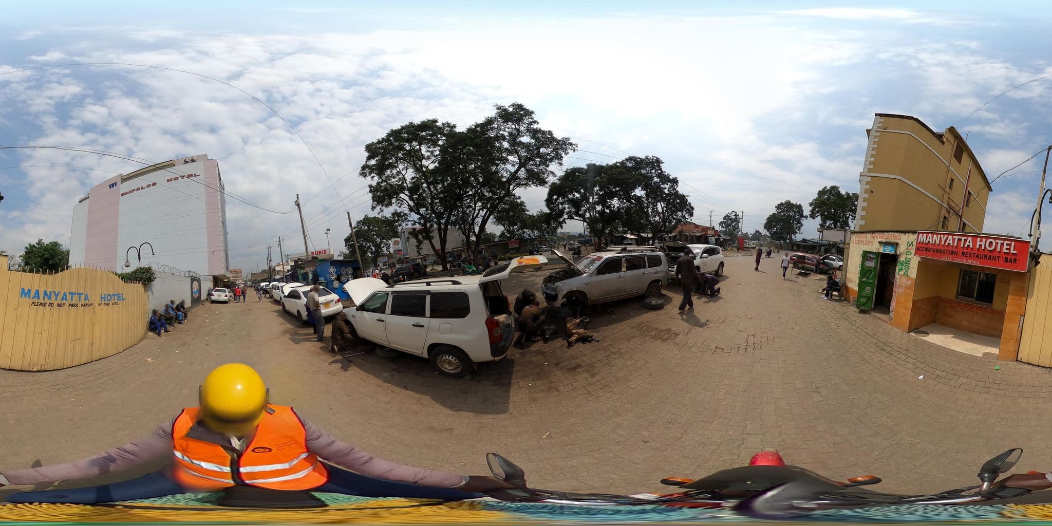 Street view near Manyatta Hotel, Nakuru — © danbomett (CC BY-SA · Mapillary)